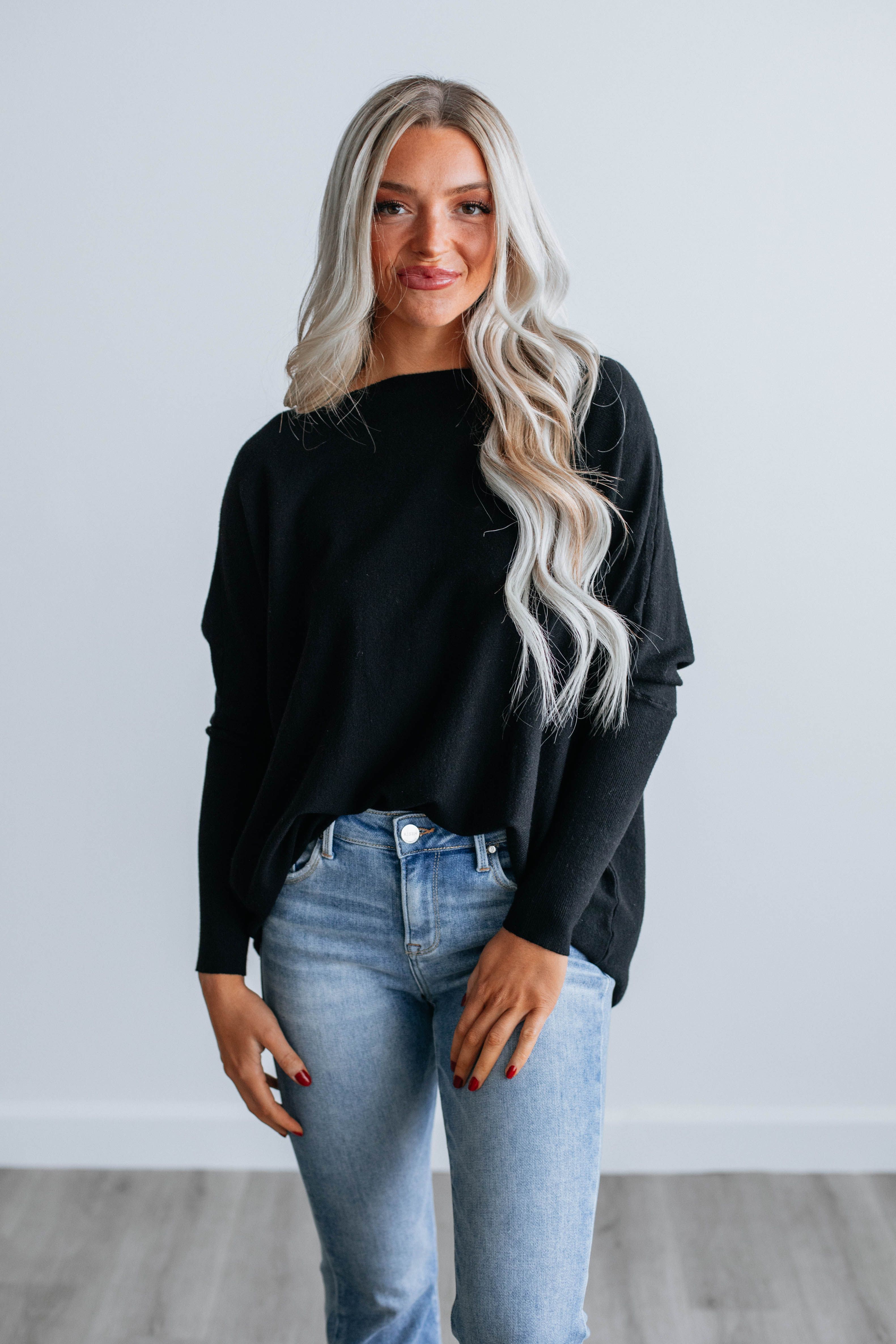 Edella Sweater - Black sold by Wild Oak Boutique