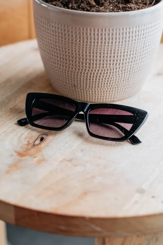 Make A Statement Sunglasses - Black sold by Wild Oak Boutique
