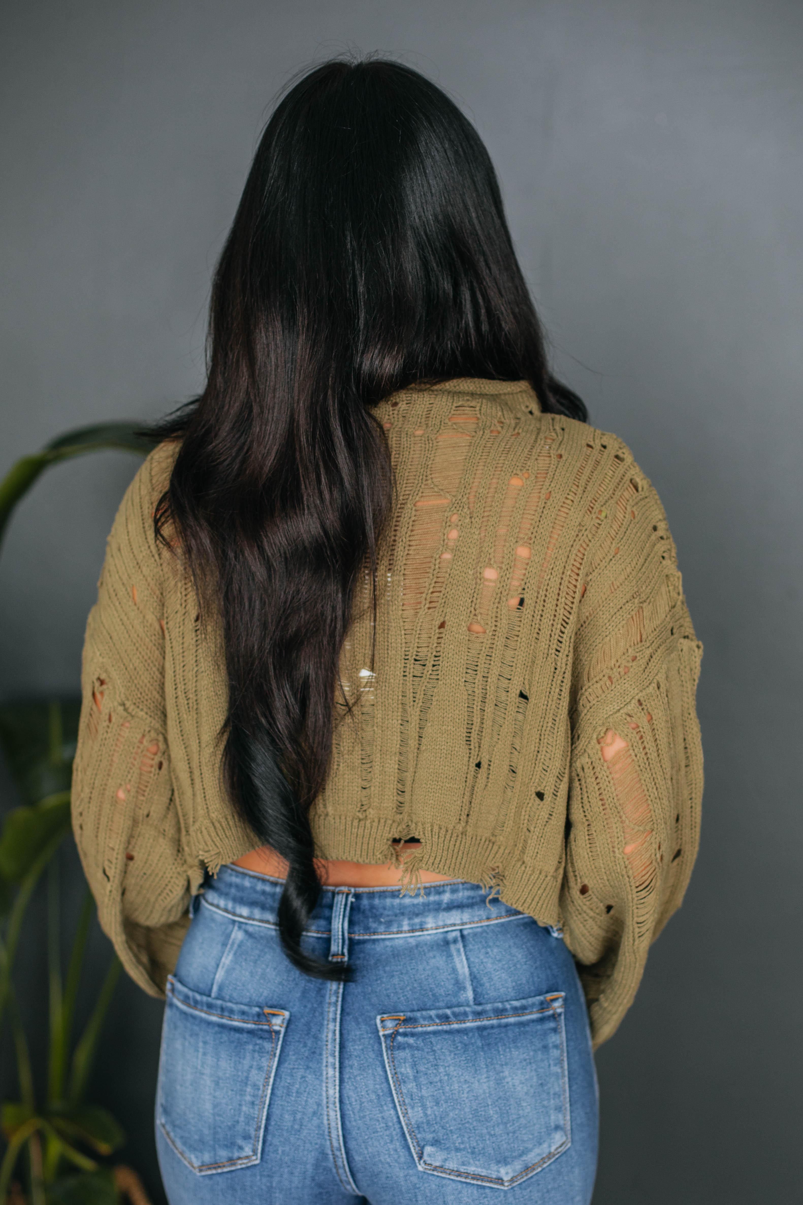 Dasha Cropped Sweater sold by Wild Oak Boutique product image thumbnail 6