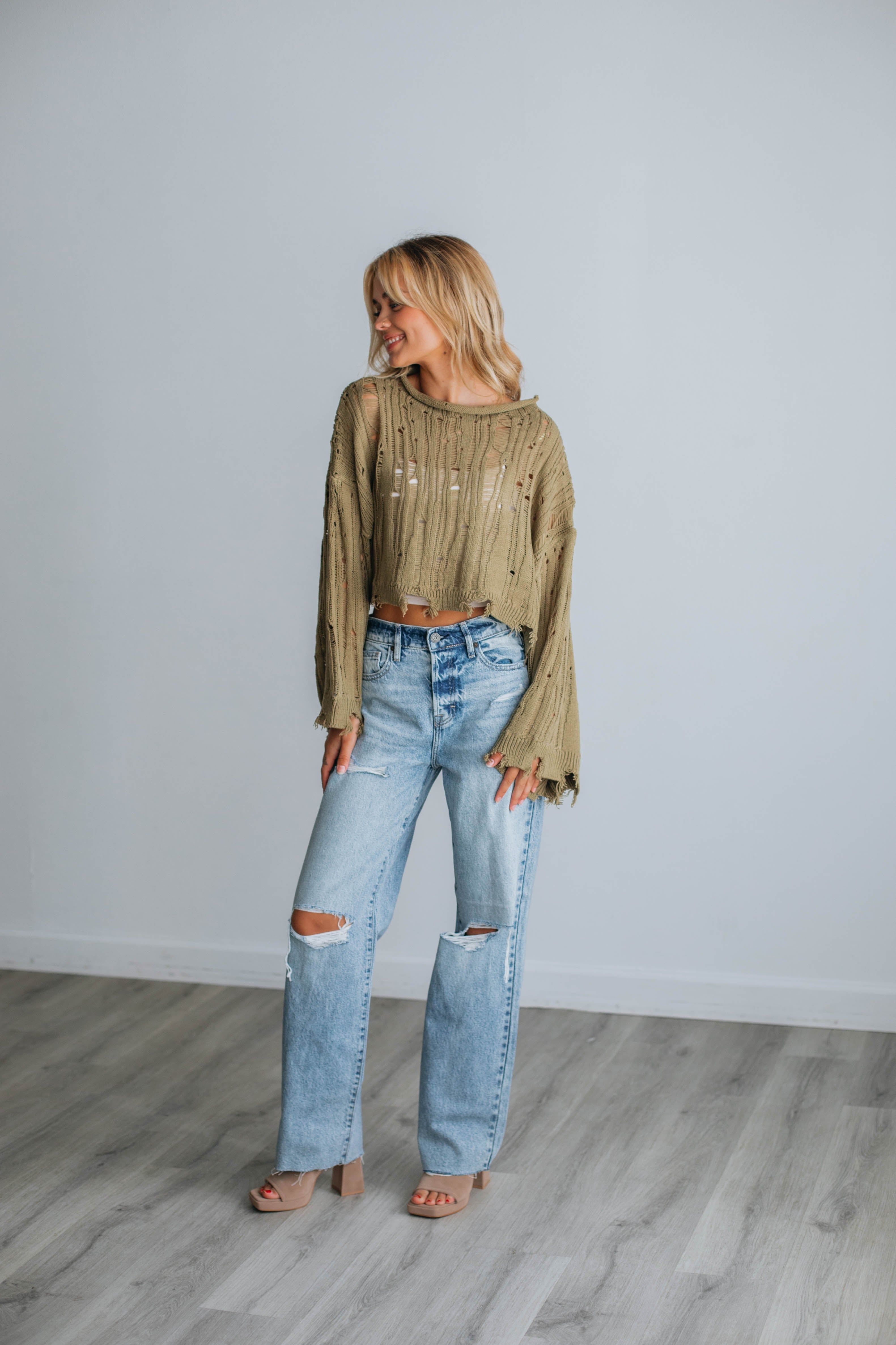 Dasha Cropped Sweater sold by Wild Oak Boutique product image thumbnail 7
