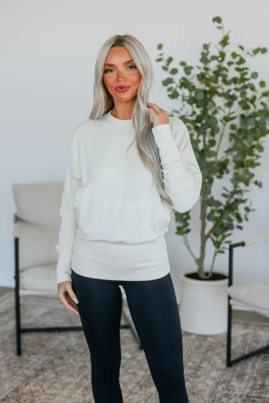 Stefani Dolman Top - Natural sold by Wild Oak Boutique