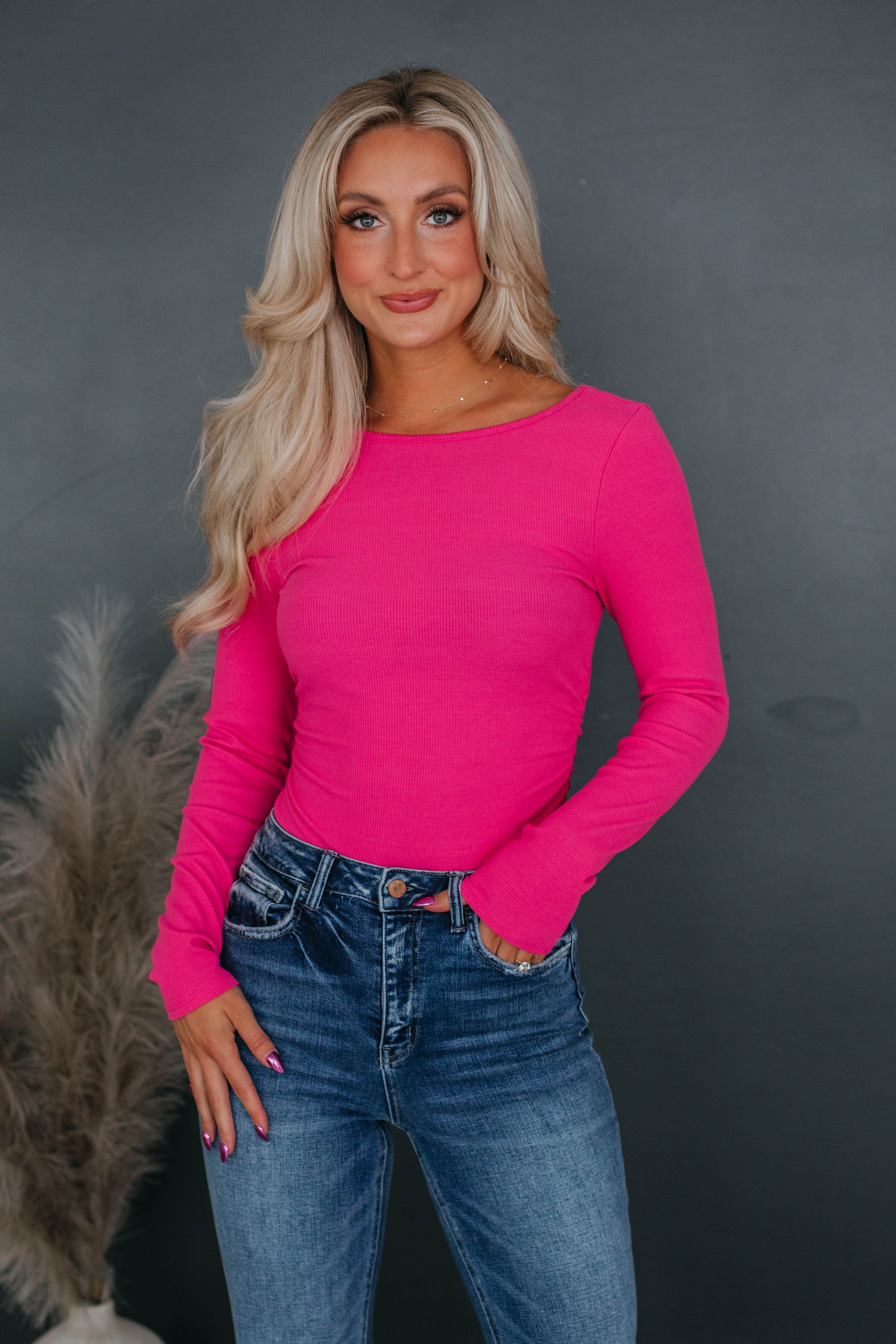 Zahara Bodysuit - Hot Pink sold by Wild Oak Boutique