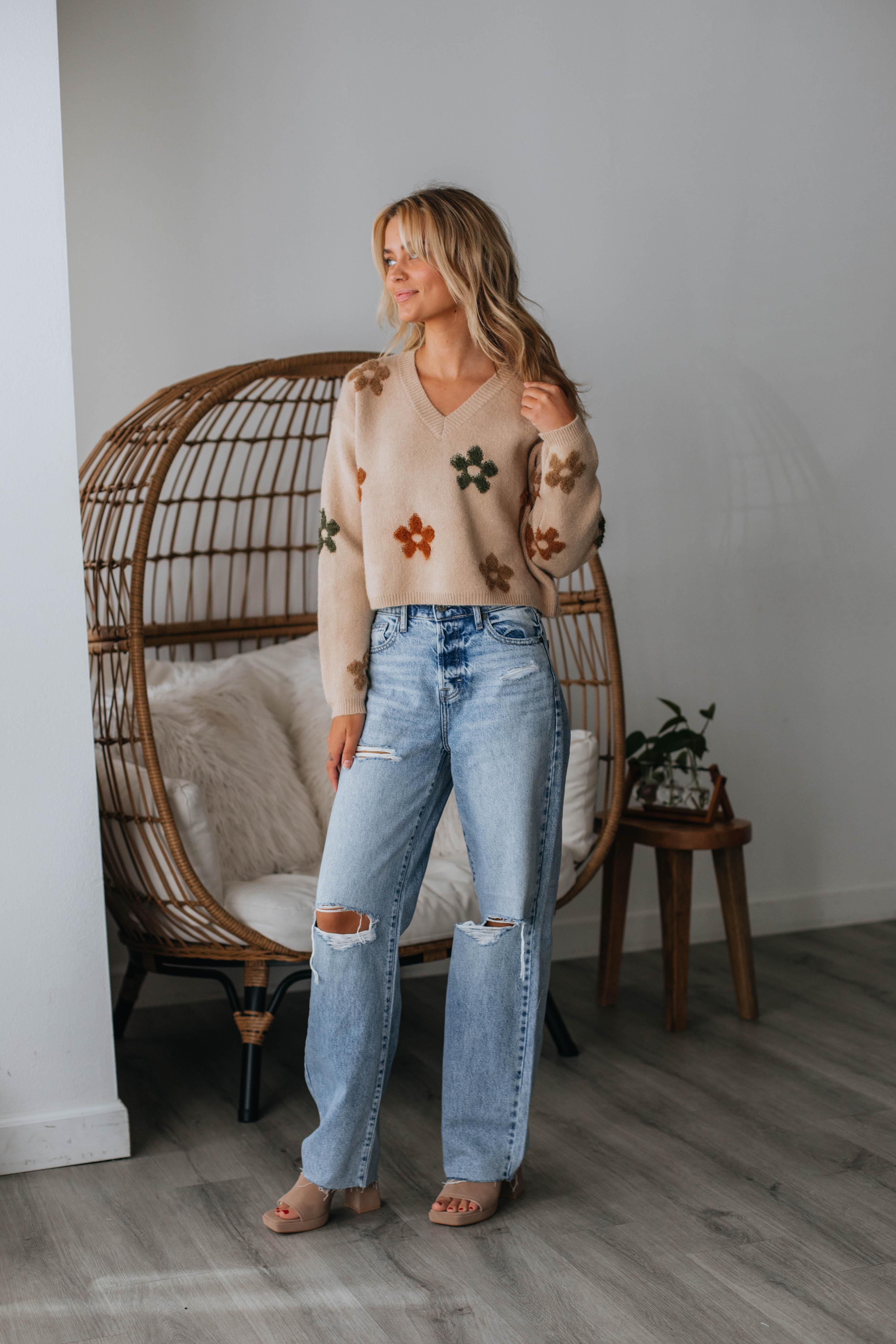 Feeling Floral Sweater sold by Wild Oak Boutique product image thumbnail 4