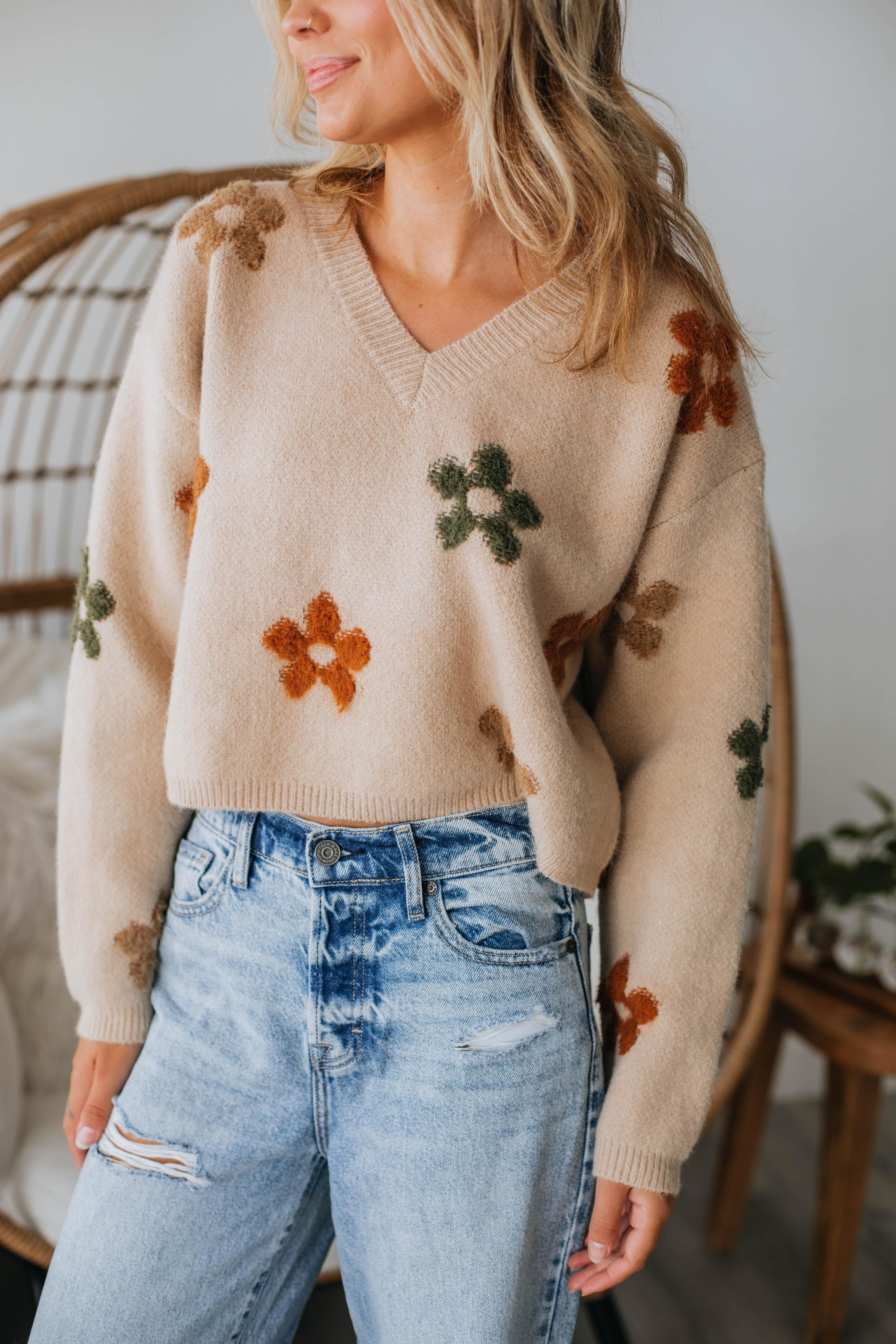 Feeling Floral Sweater sold by Wild Oak Boutique product image thumbnail 2