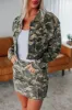 Desi Hidden Denim Jacket - Camouflage sold by Wild Oak Boutique