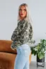 Desi Hidden Denim Jacket - Camouflage sold by Wild Oak Boutique