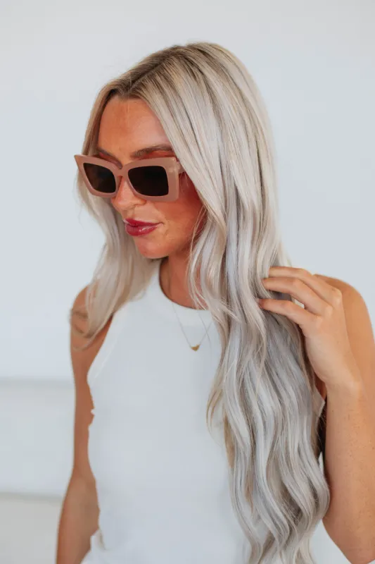 Vibe Check Sunglasses - Cream sold by Wild Oak Boutique