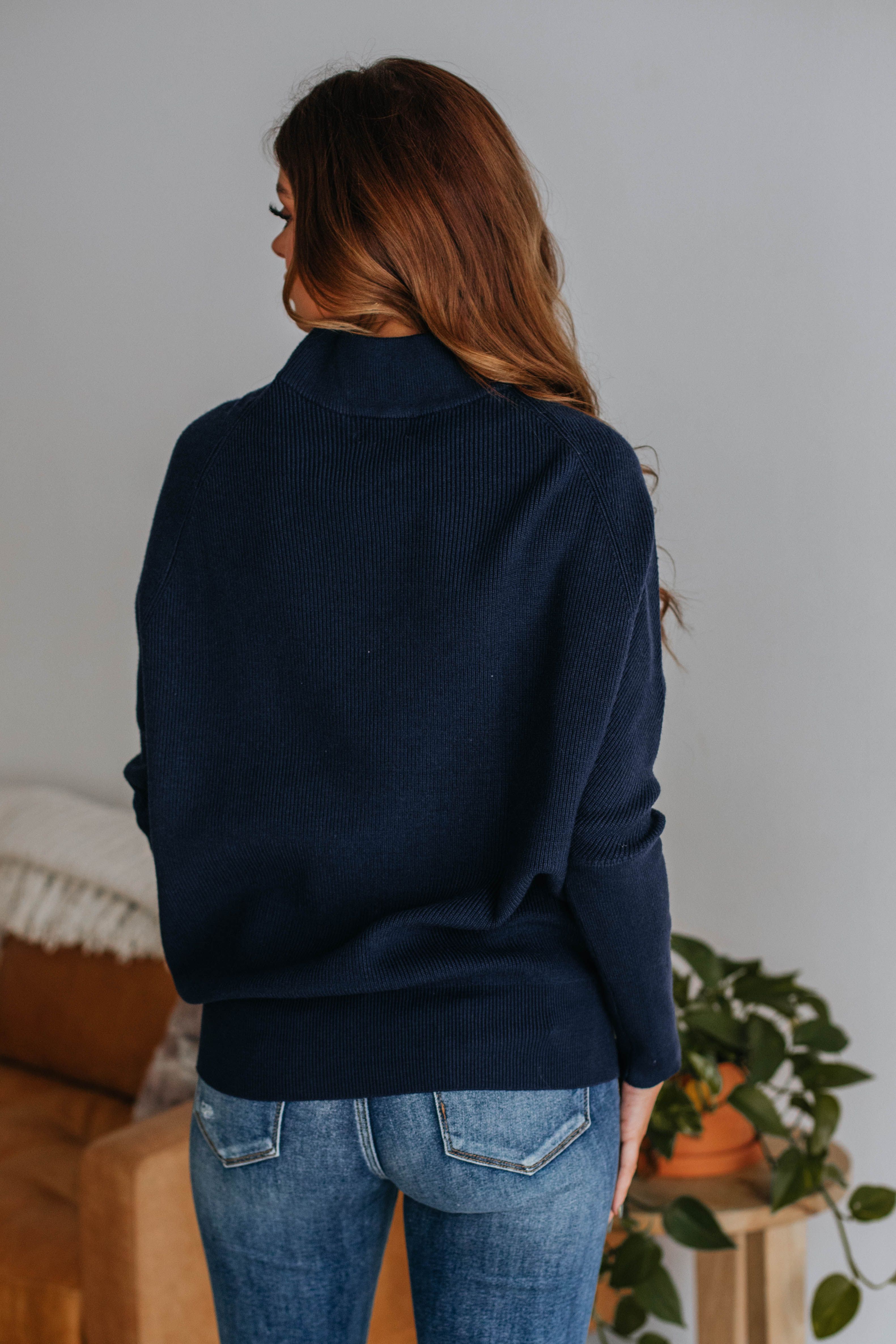 Gretchen Dolman Sweater - Navy sold by Wild Oak Boutique product image thumbnail 4