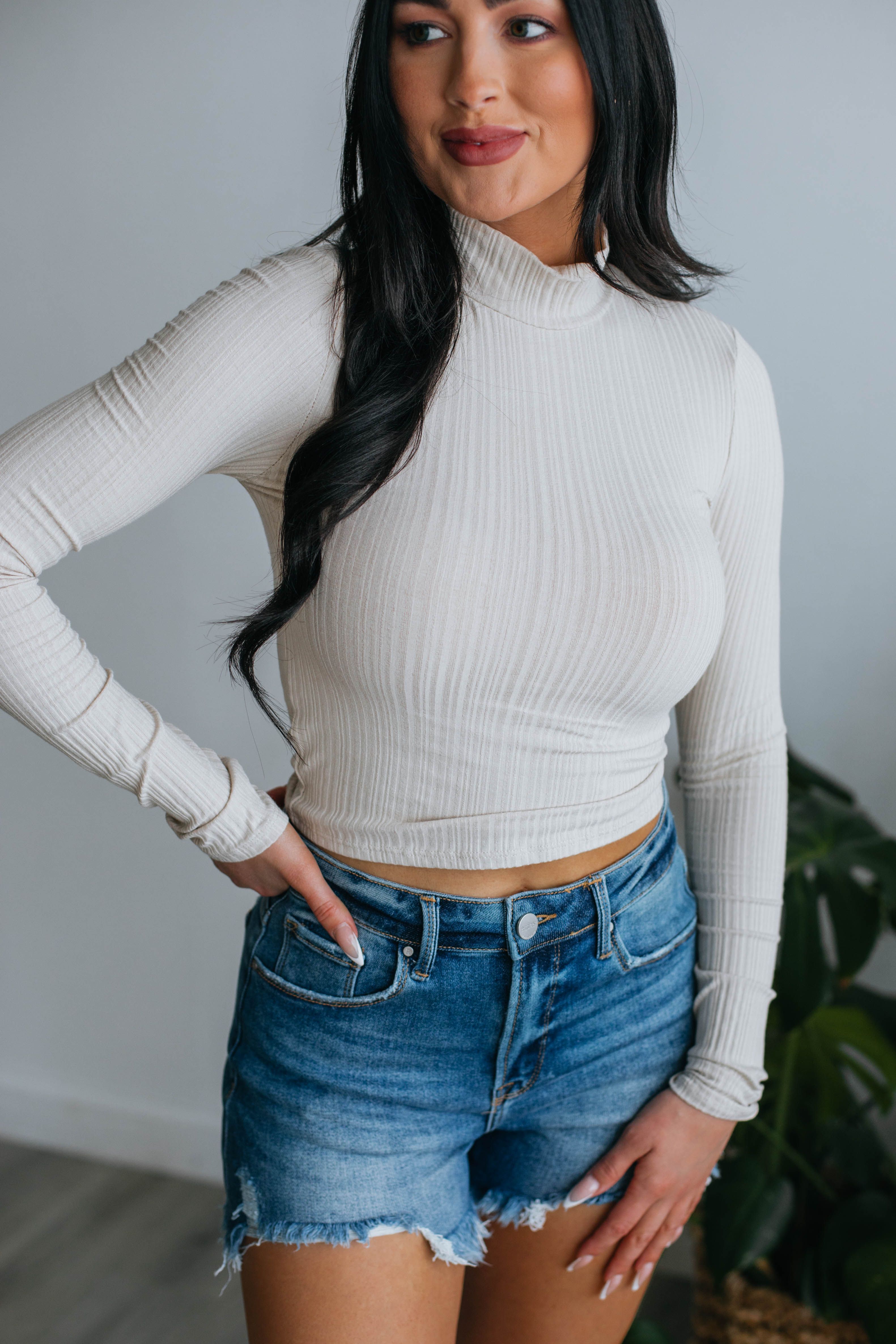 Edeny Mock Neck Top sold by Wild Oak Boutique product image thumbnail 2