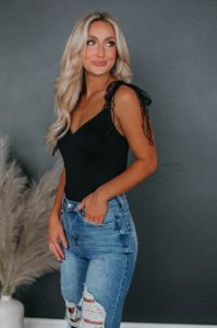 Anastasia Bodysuit - Black sold by Wild Oak Boutique