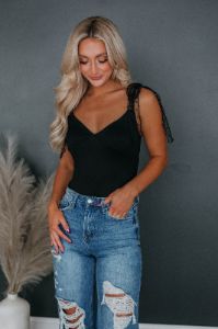 Anastasia Bodysuit - Black sold by Wild Oak Boutique