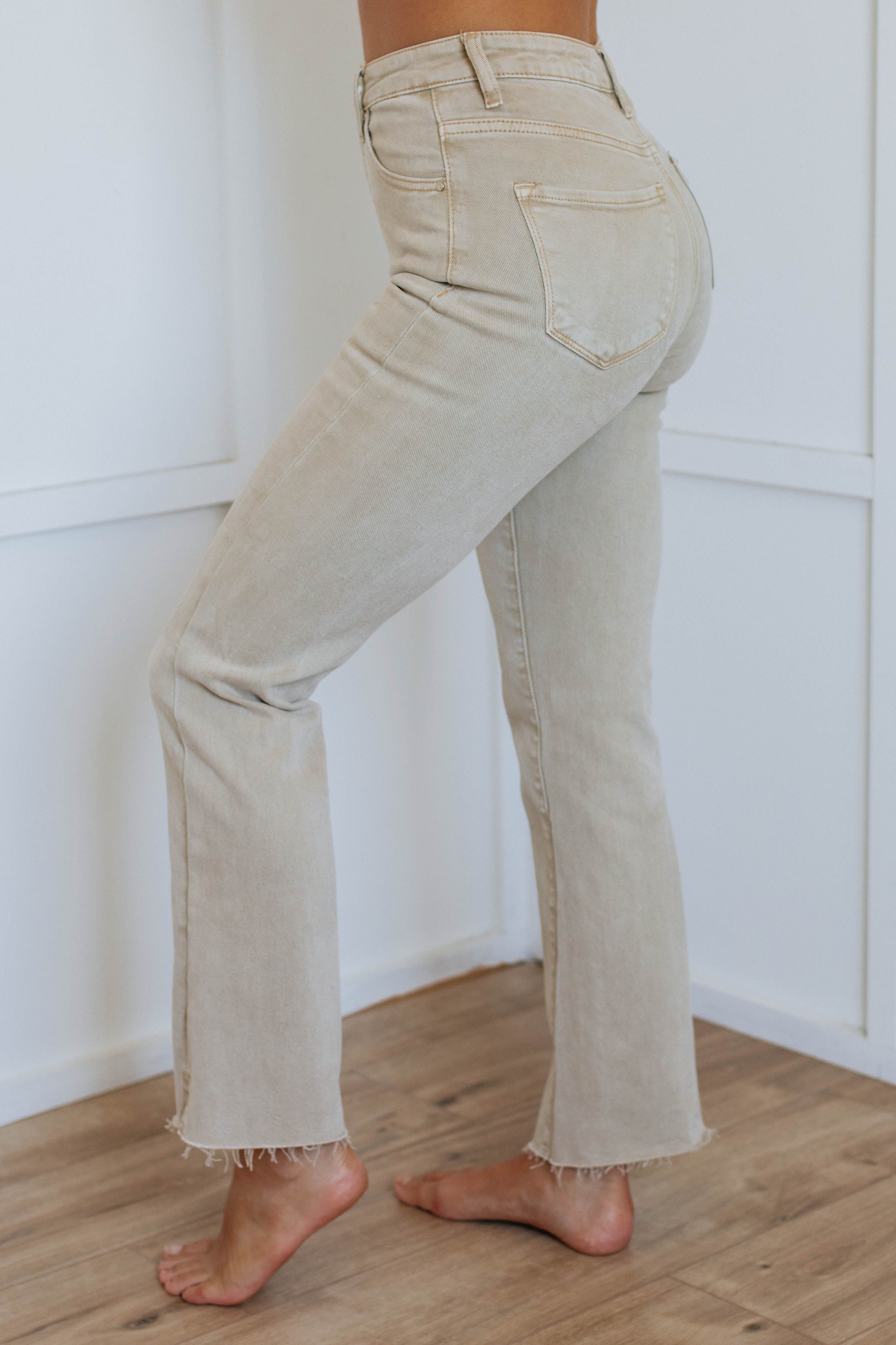 Nayla Risen Jeans - Sand sold by Wild Oak Boutique product image thumbnail 2
