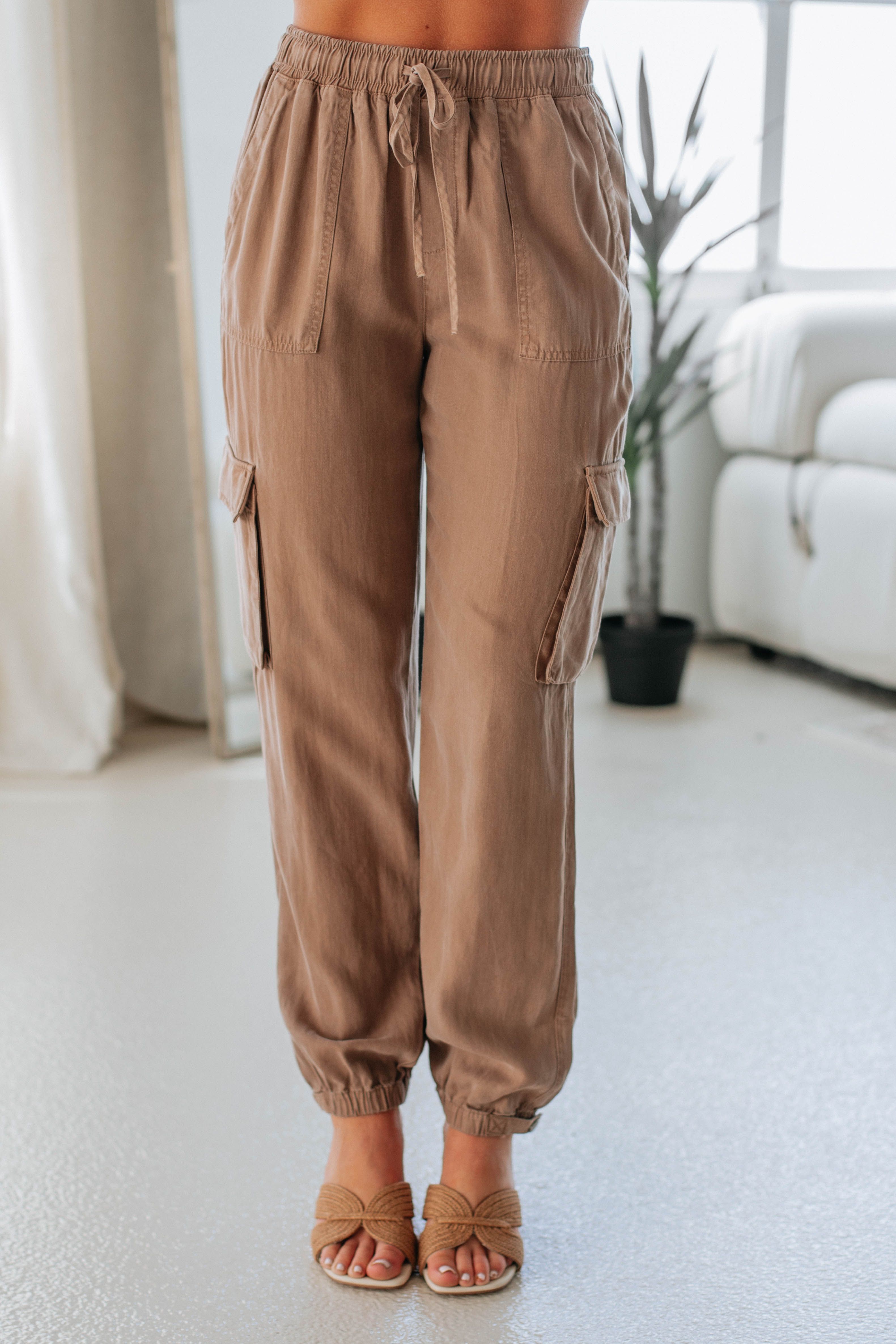 Bodie Cargo Joggers - Dark Sand sold by Wild Oak Boutique product image thumbnail 4
