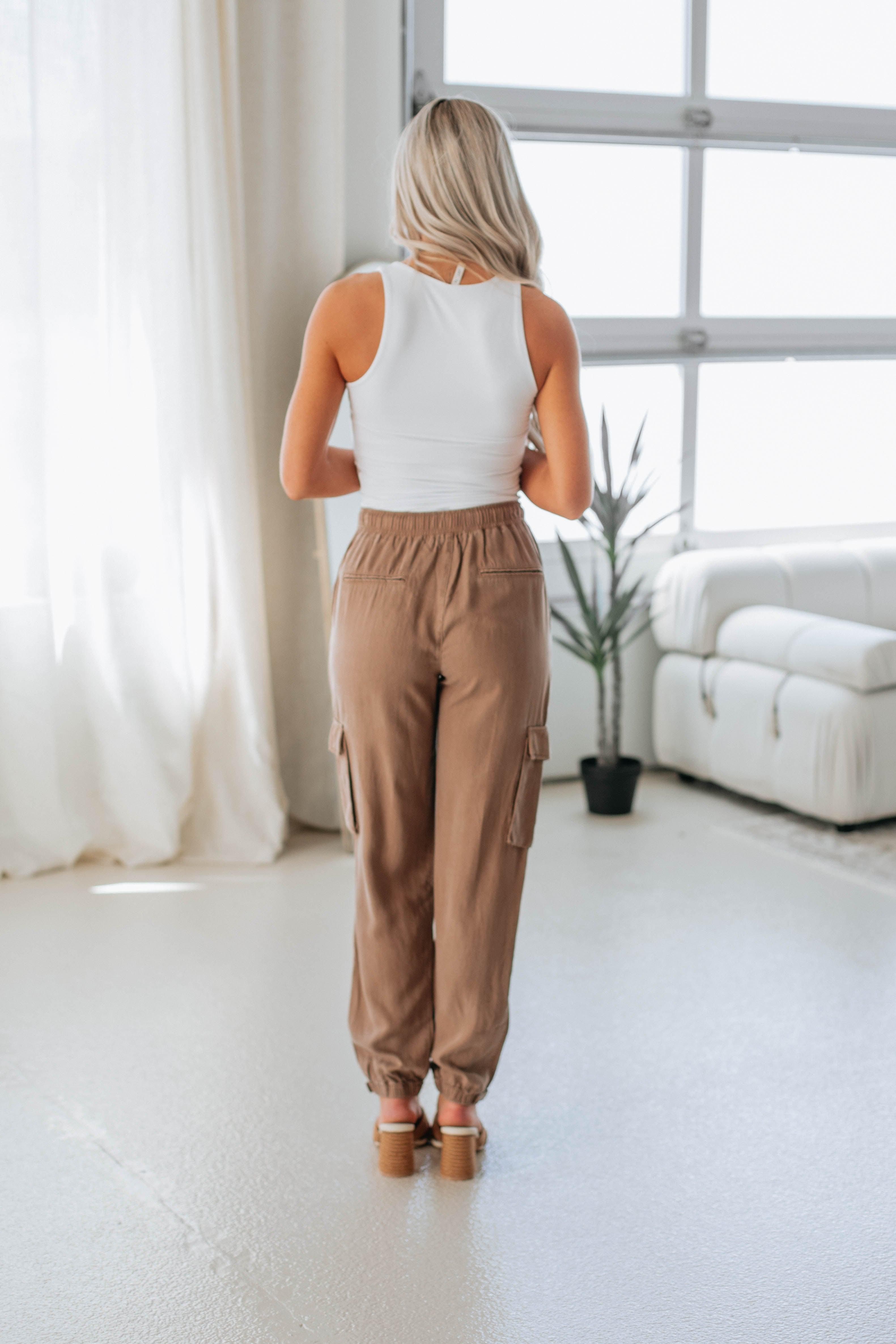Bodie Cargo Joggers - Dark Sand sold by Wild Oak Boutique product image thumbnail 3