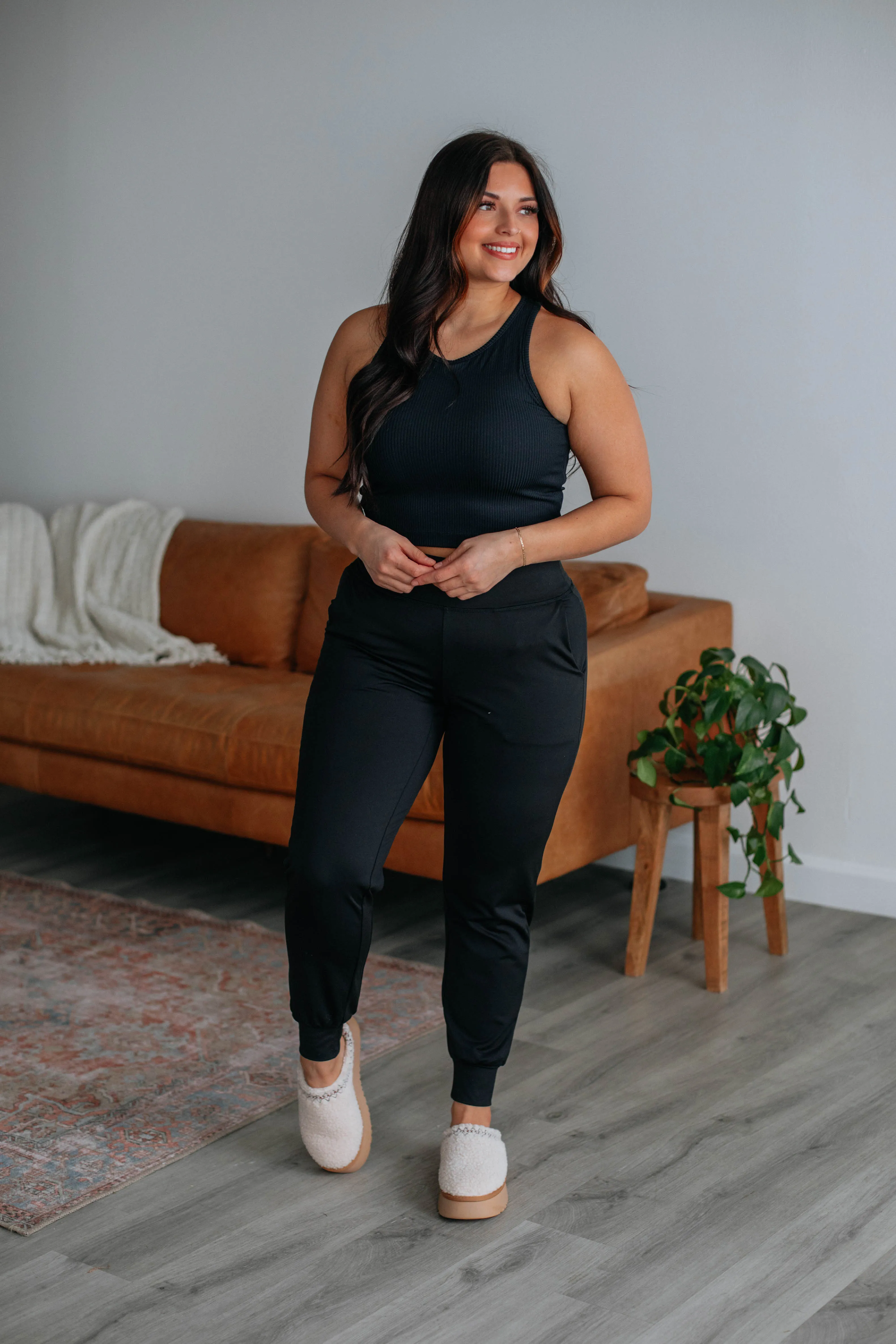 Reva Active Tank - Black sold by Wild Oak Boutique product image thumbnail 3