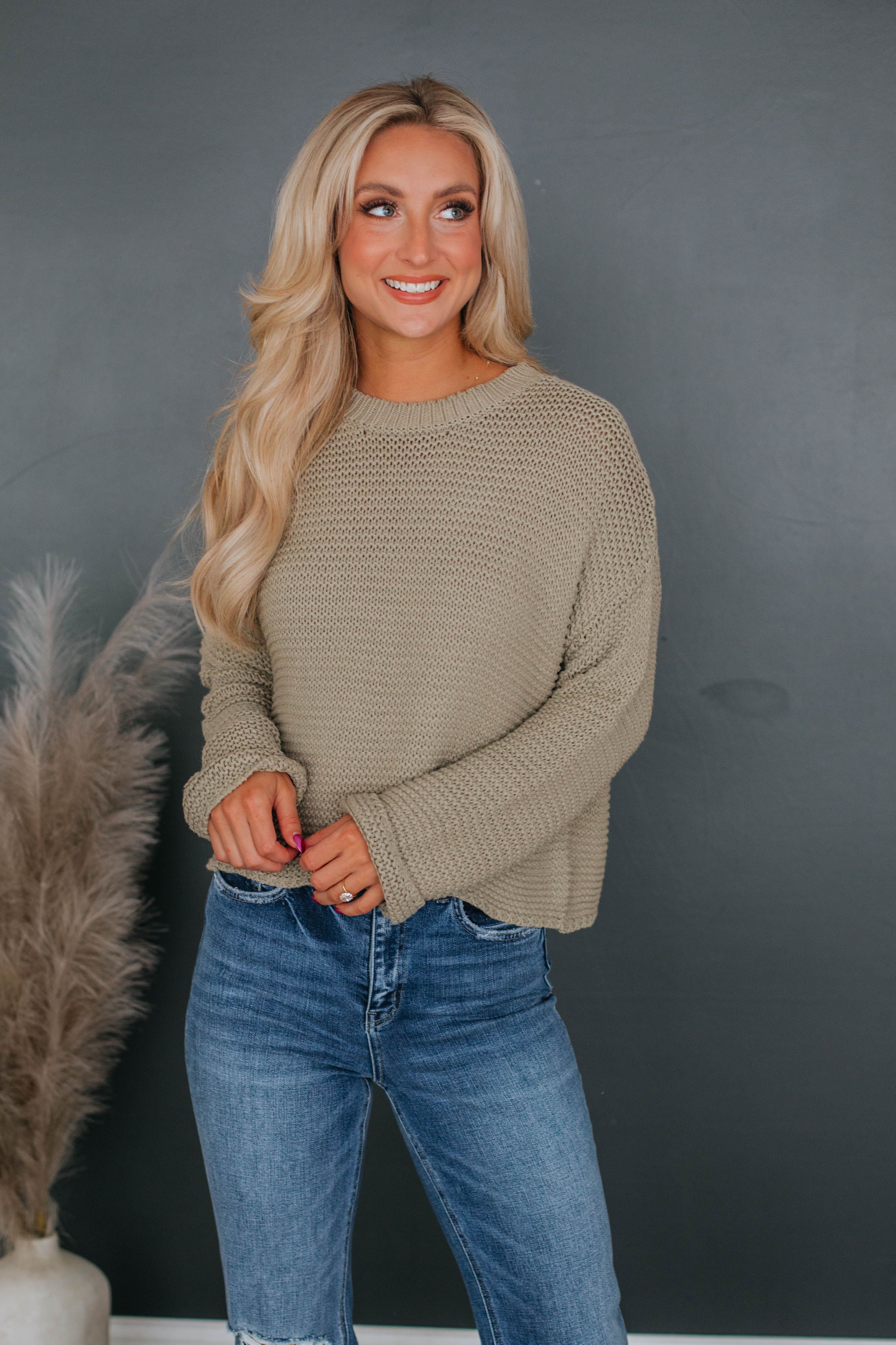 Judah Knit Sweater - Moss sold by Wild Oak Boutique