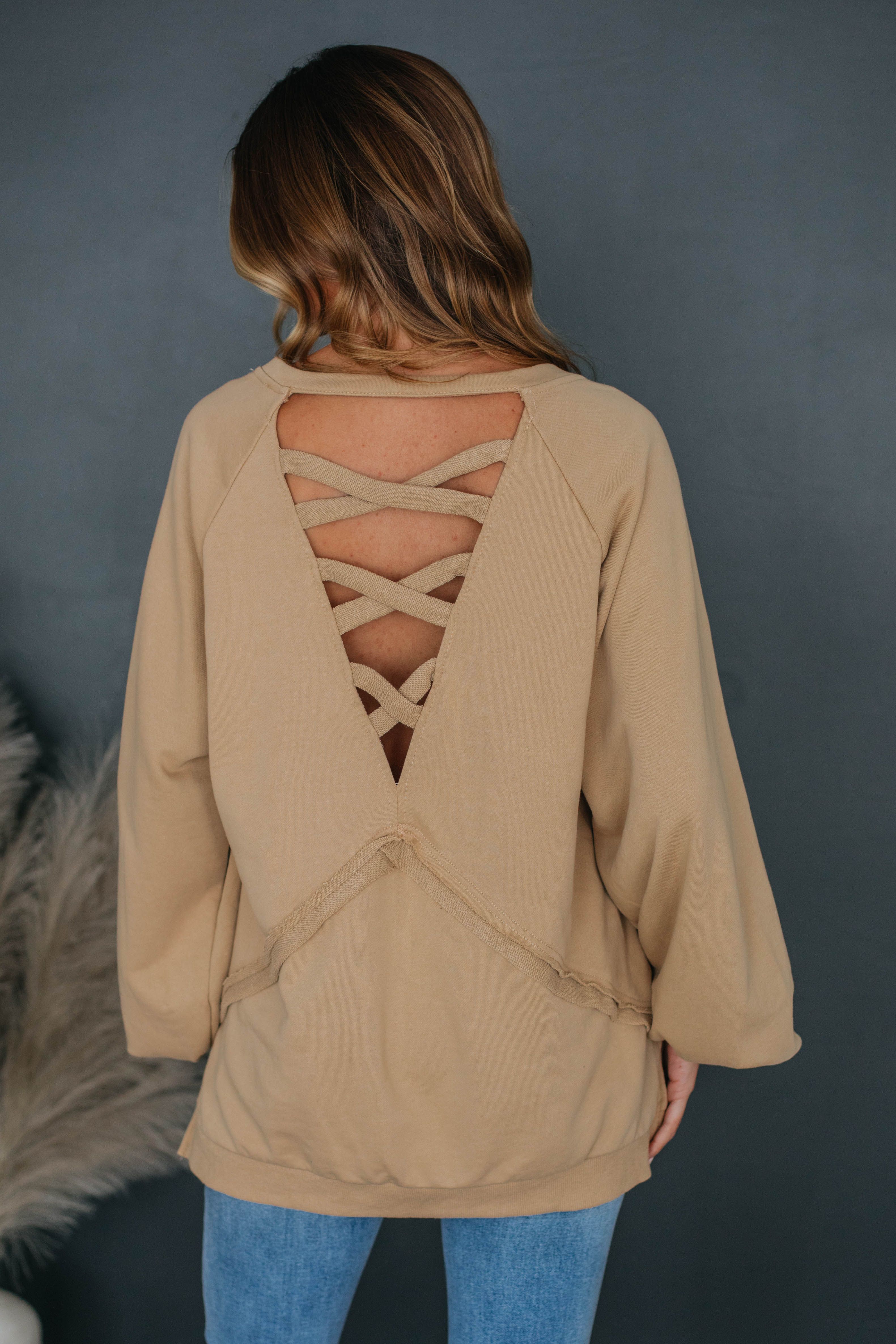 Nadine Oversized Sweatshirt sold by Wild Oak Boutique