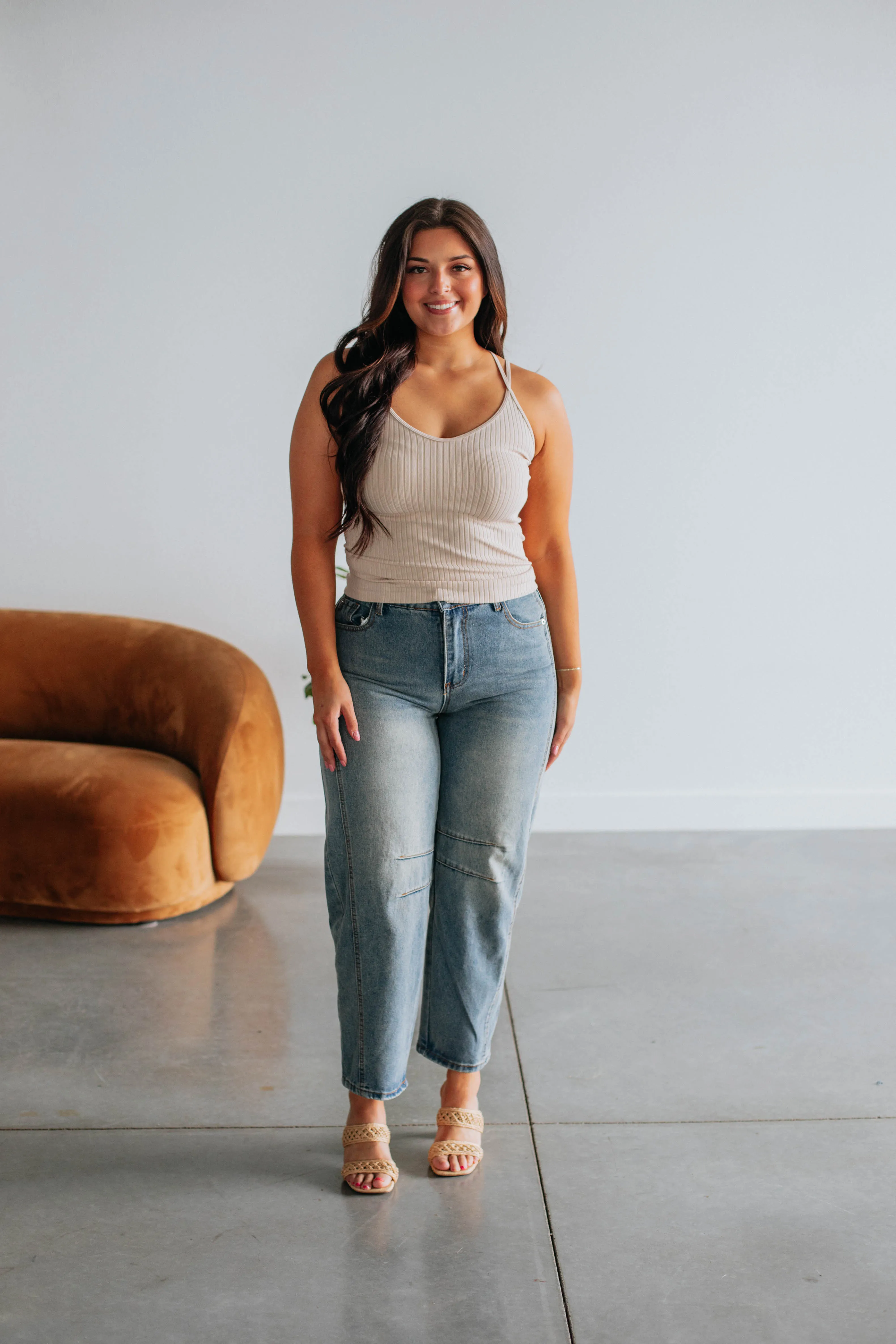 Fine Line Tank - Natural sold by Wild Oak Boutique product image thumbnail 3