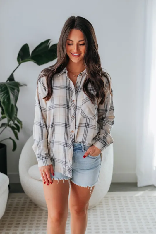 Jayne Flannel Top made by Wild Oak Boutique