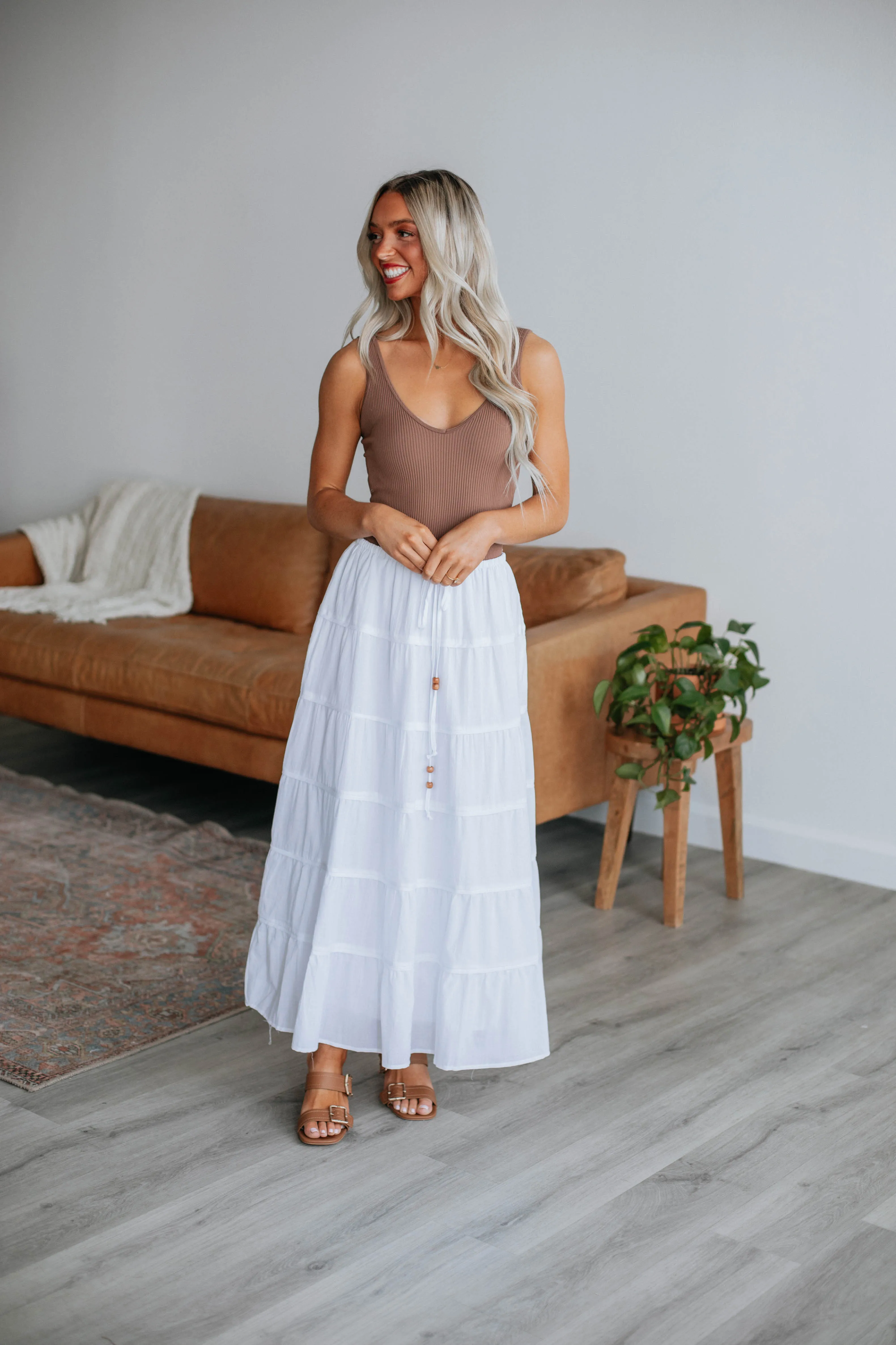Venaya Midi Skirt sold by Wild Oak Boutique