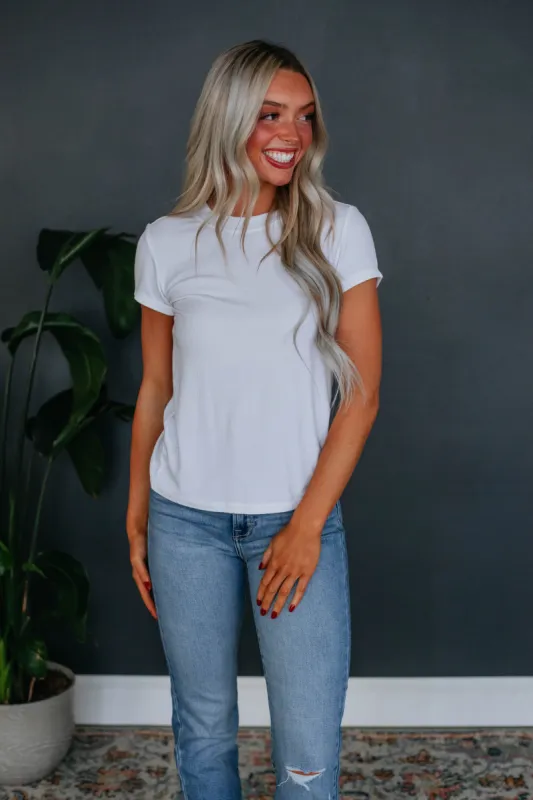 Thorne Ribbed Top - Ivory sold by Wild Oak Boutique