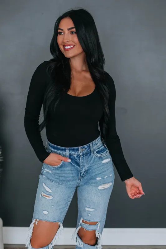 Kalinda Bodysuit - Black sold by Wild Oak Boutique