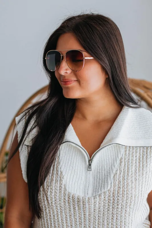 Ready To Go Sunglasses - Gold sold by Wild Oak Boutique