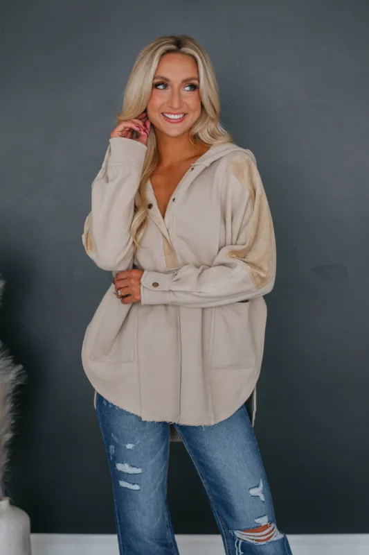 Malia Henley Pullover - Natural sold by Wild Oak Boutique