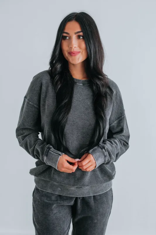 Trinity Crewneck - Vintage Black sold by Wild Oak Boutique