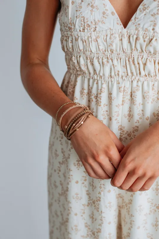 Zinnia Layered Bracelet - Camel sold by Wild Oak Boutique