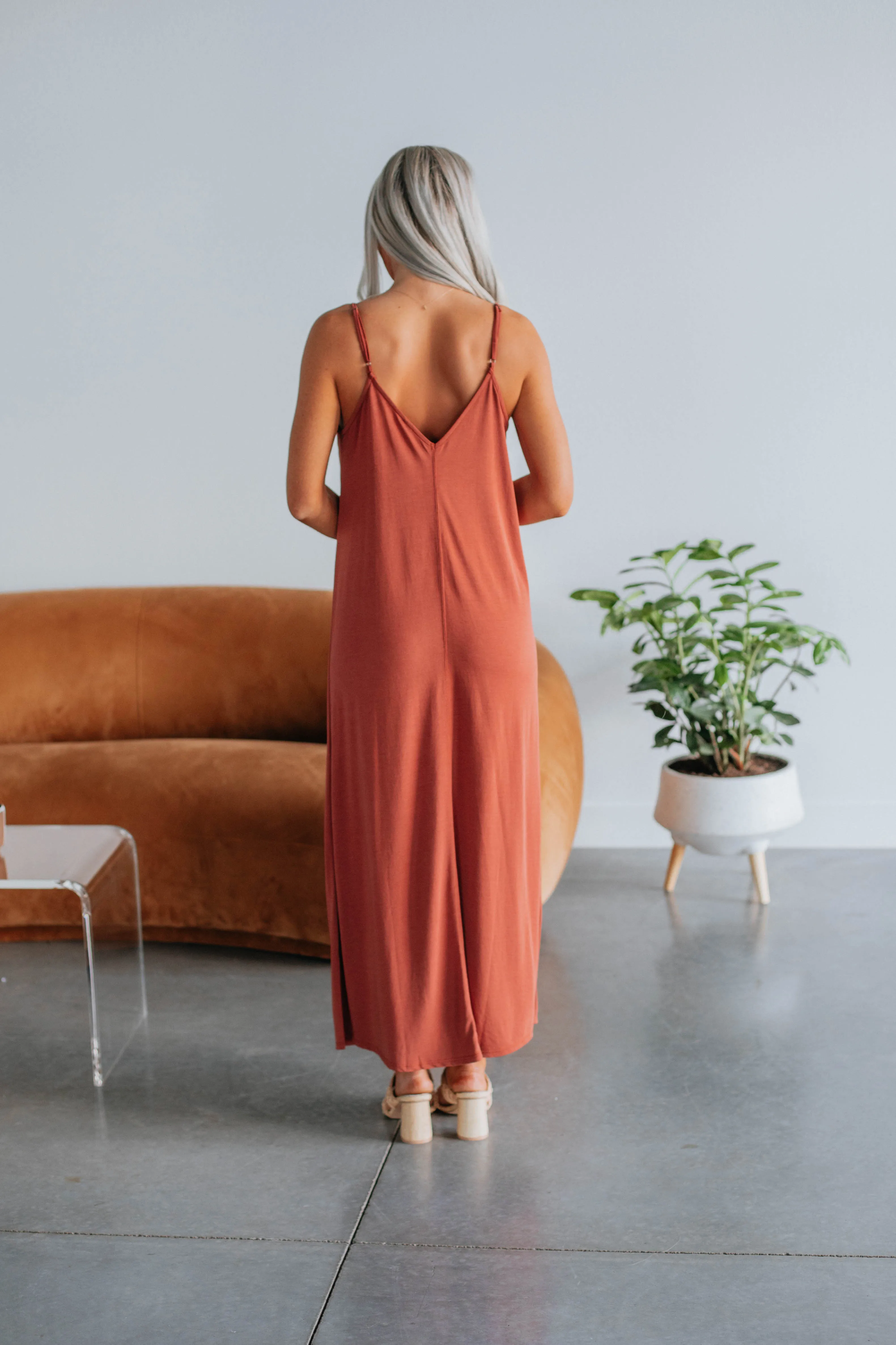June Maxi Dress - Brick sold by Wild Oak Boutique product image thumbnail 3