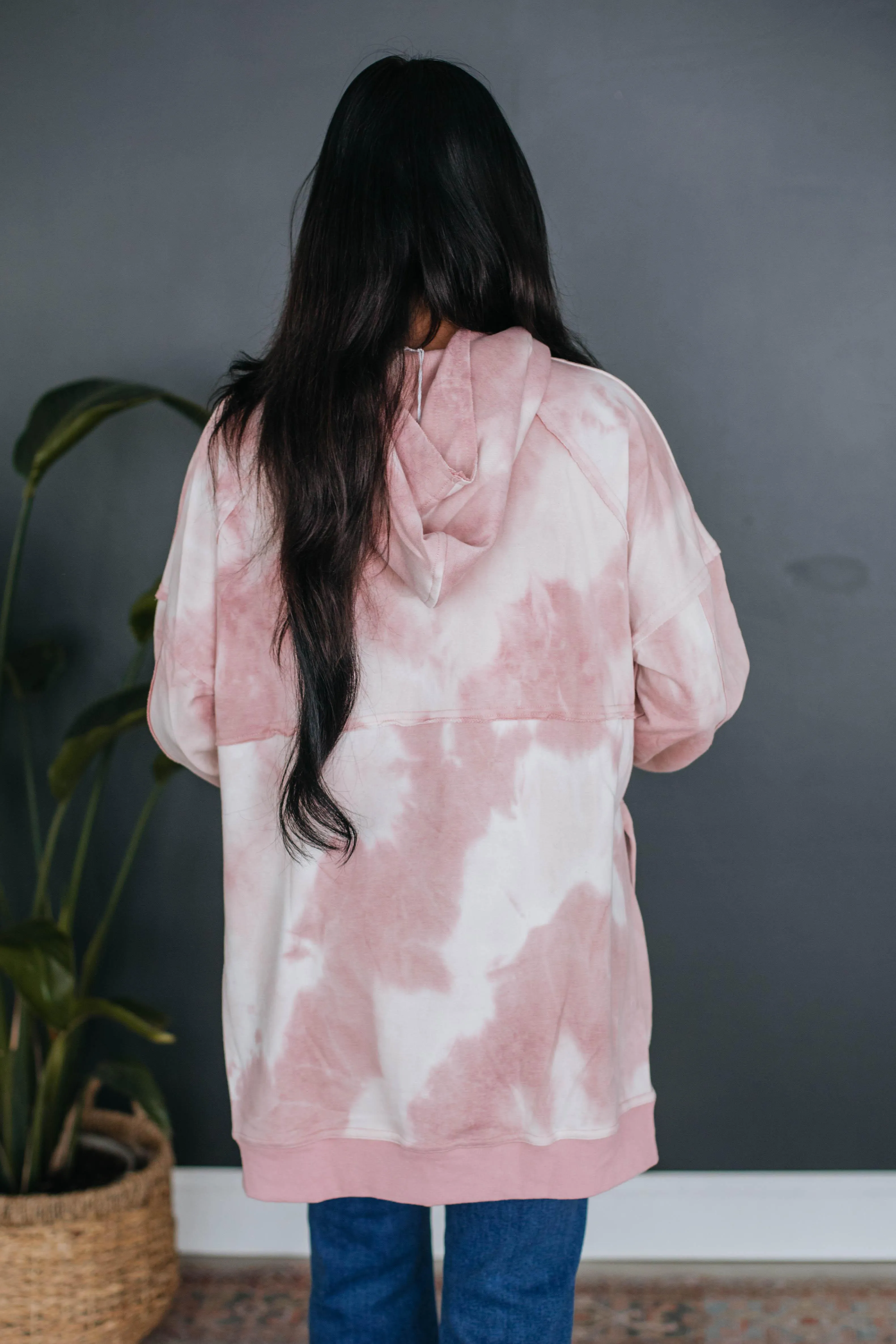 Leylan Tie-Dye Hoodie - Pink sold by Wild Oak Boutique product image thumbnail 5