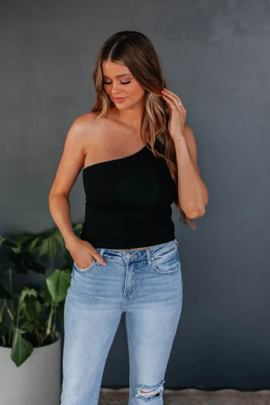 Summertime Fine Tank - Black sold by Wild Oak Boutique