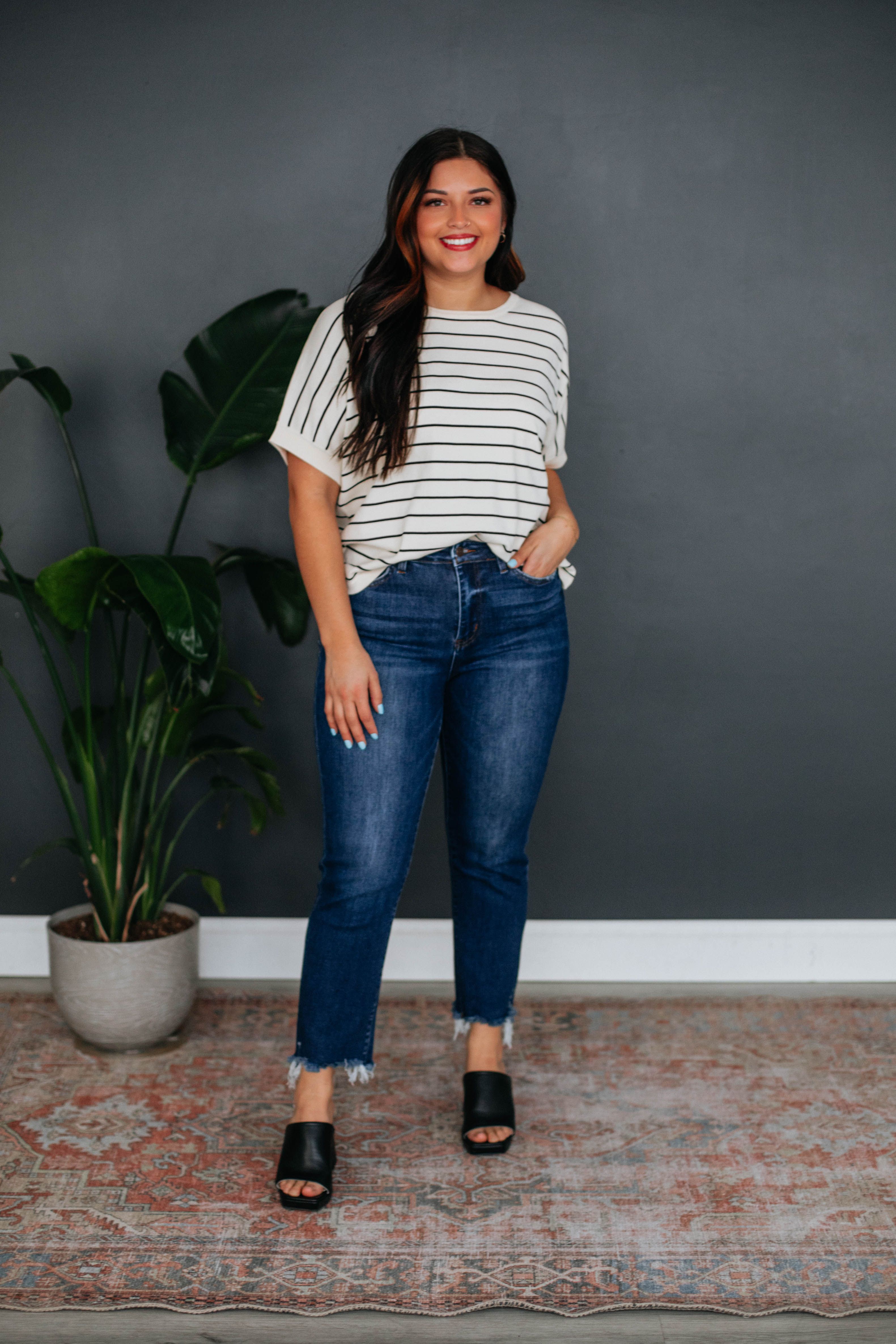 Shaylan Striped Top sold by Wild Oak Boutique product image thumbnail 4