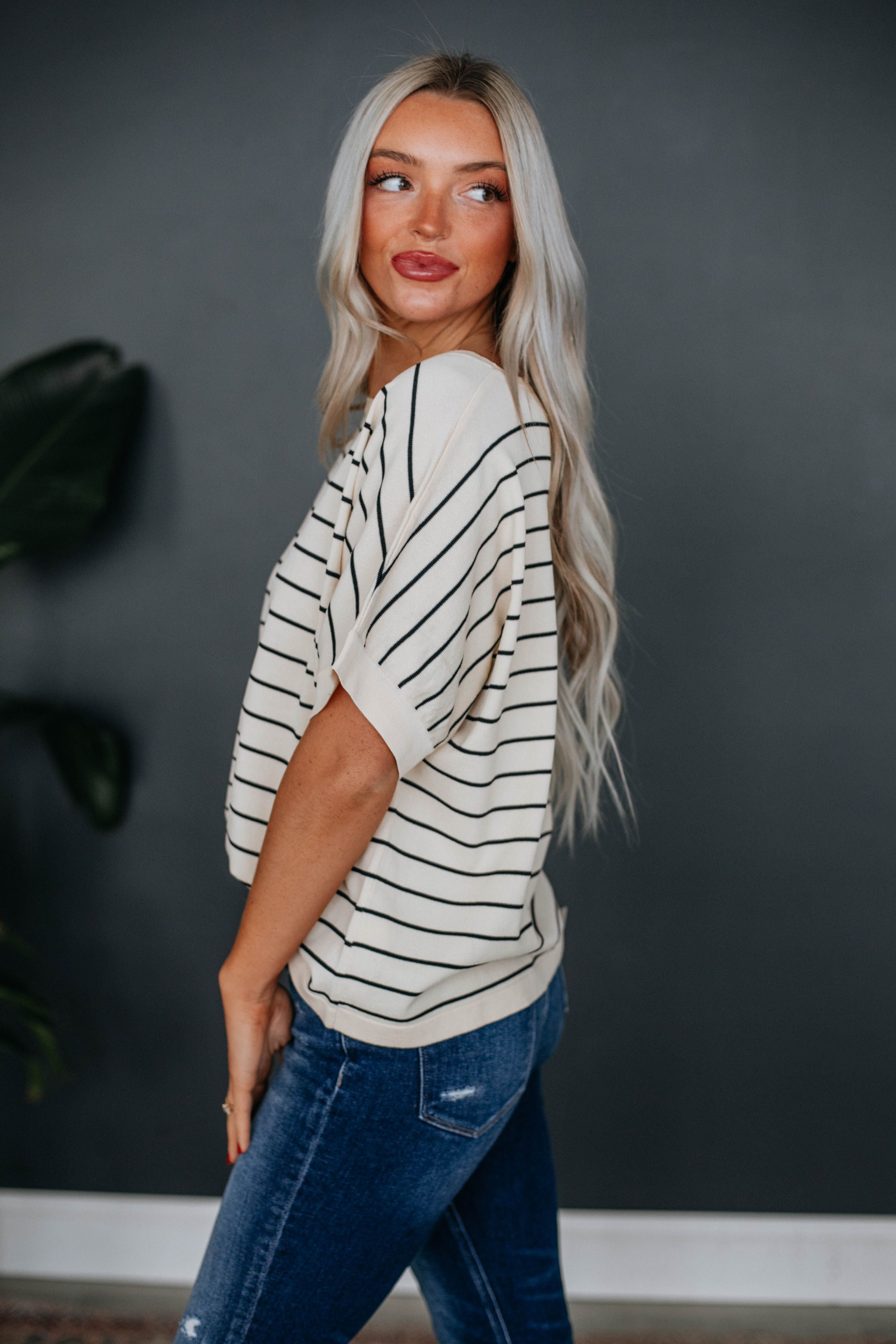 Shaylan Striped Top sold by Wild Oak Boutique product image thumbnail 3