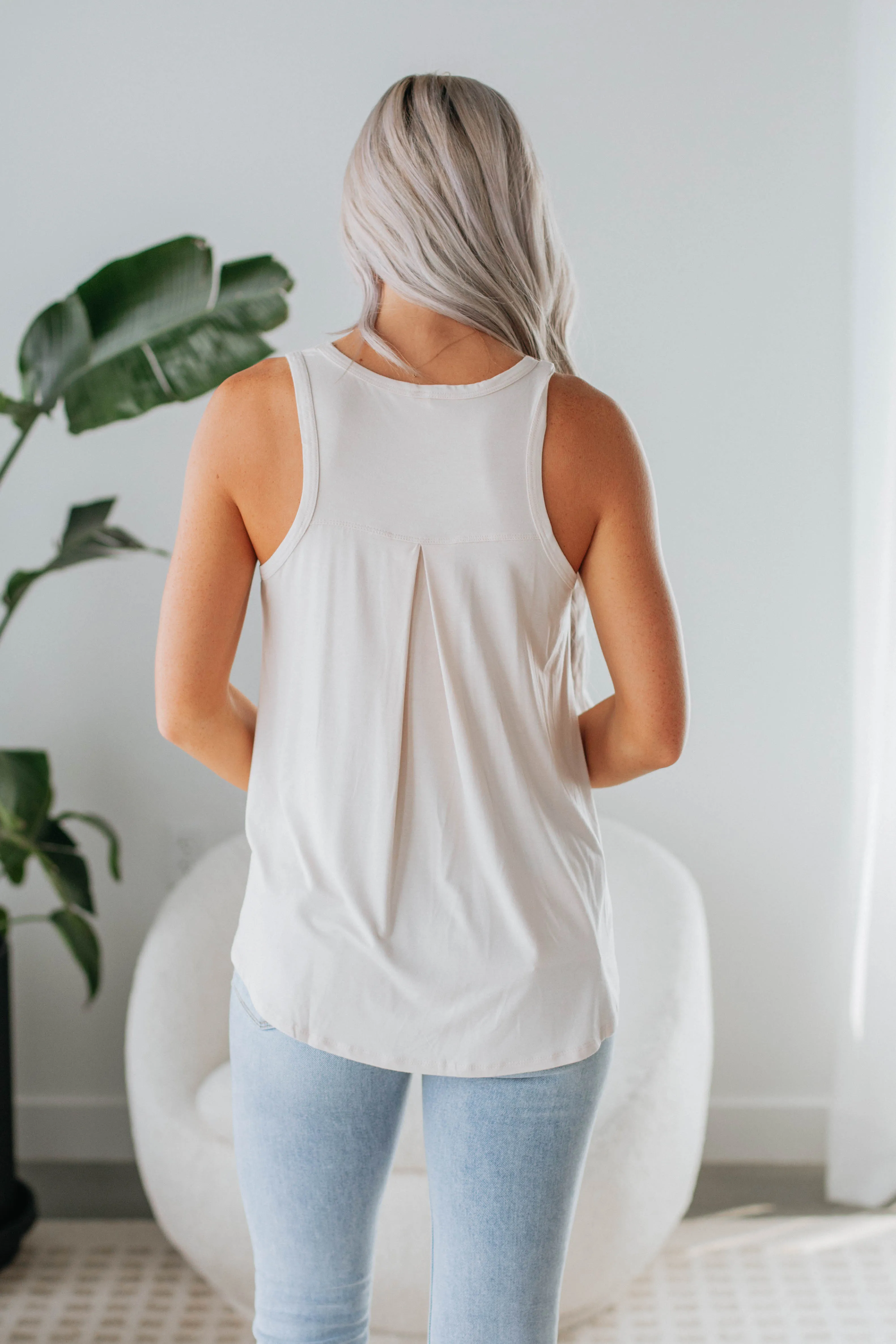 Dava Basic Tank - Natural sold by Wild Oak Boutique product image thumbnail 5
