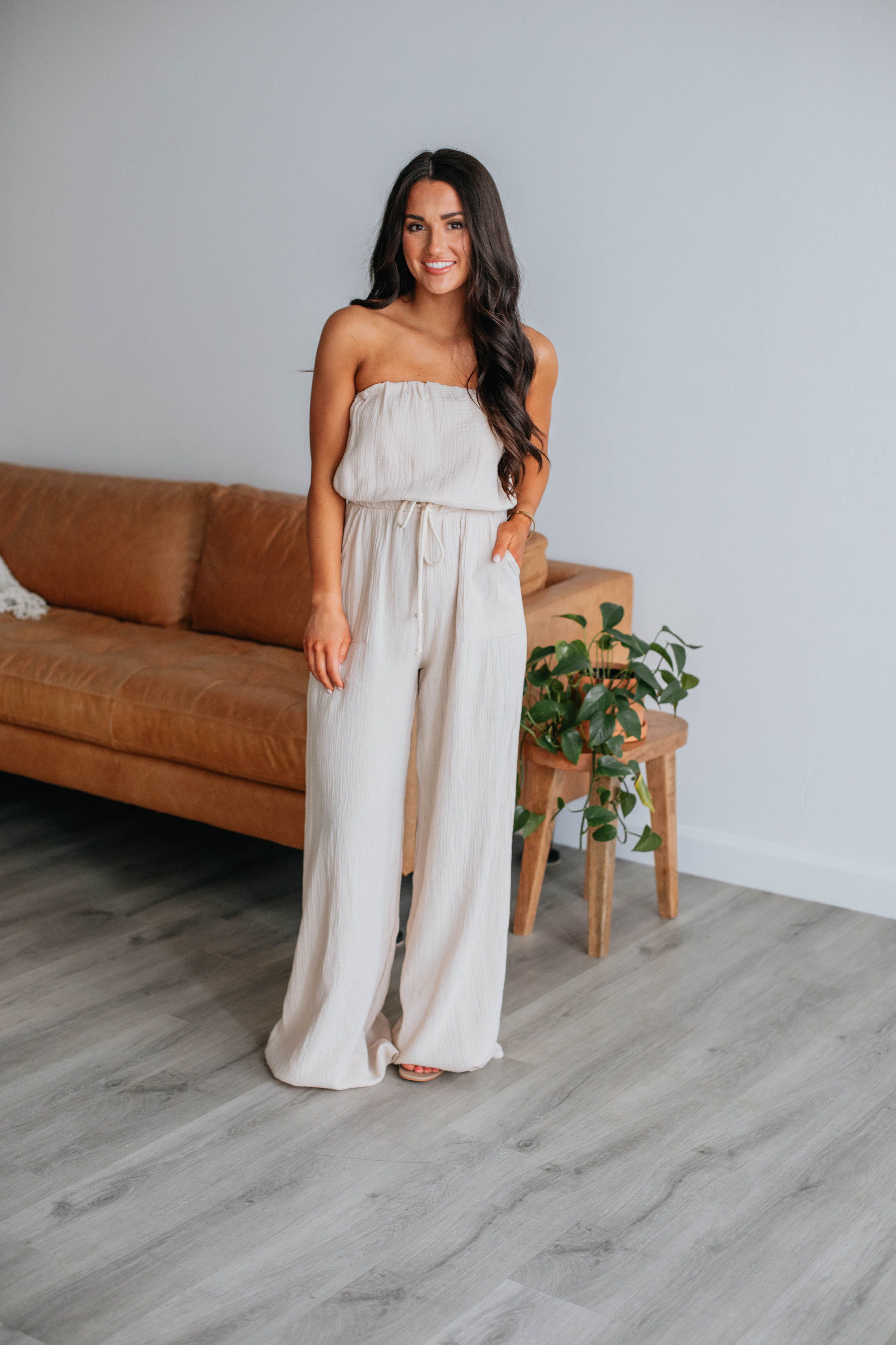 Zirena Jumpsuit - Natural sold by Wild Oak Boutique product image thumbnail 5