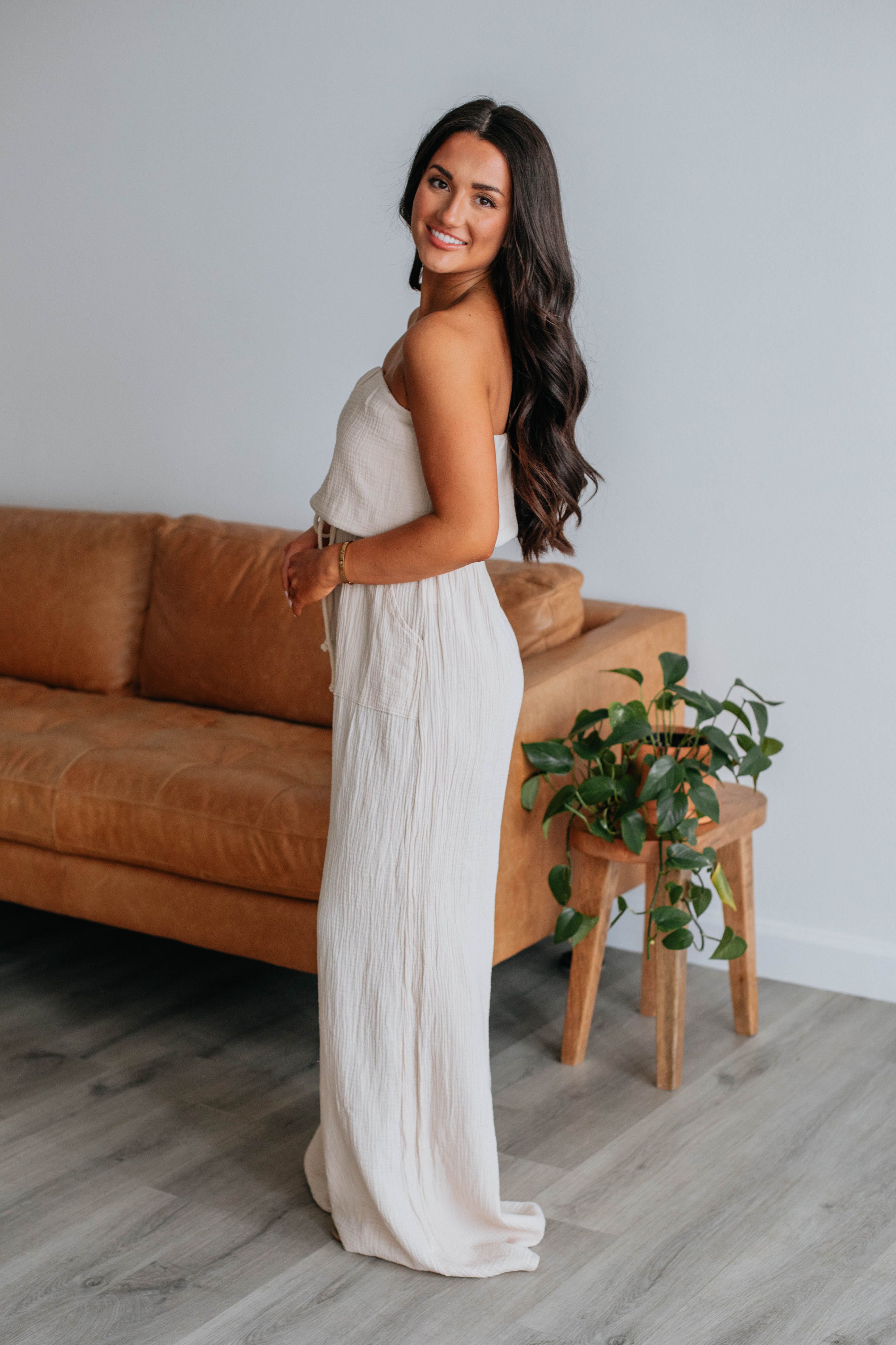 Zirena Jumpsuit - Natural sold by Wild Oak Boutique product image thumbnail 2