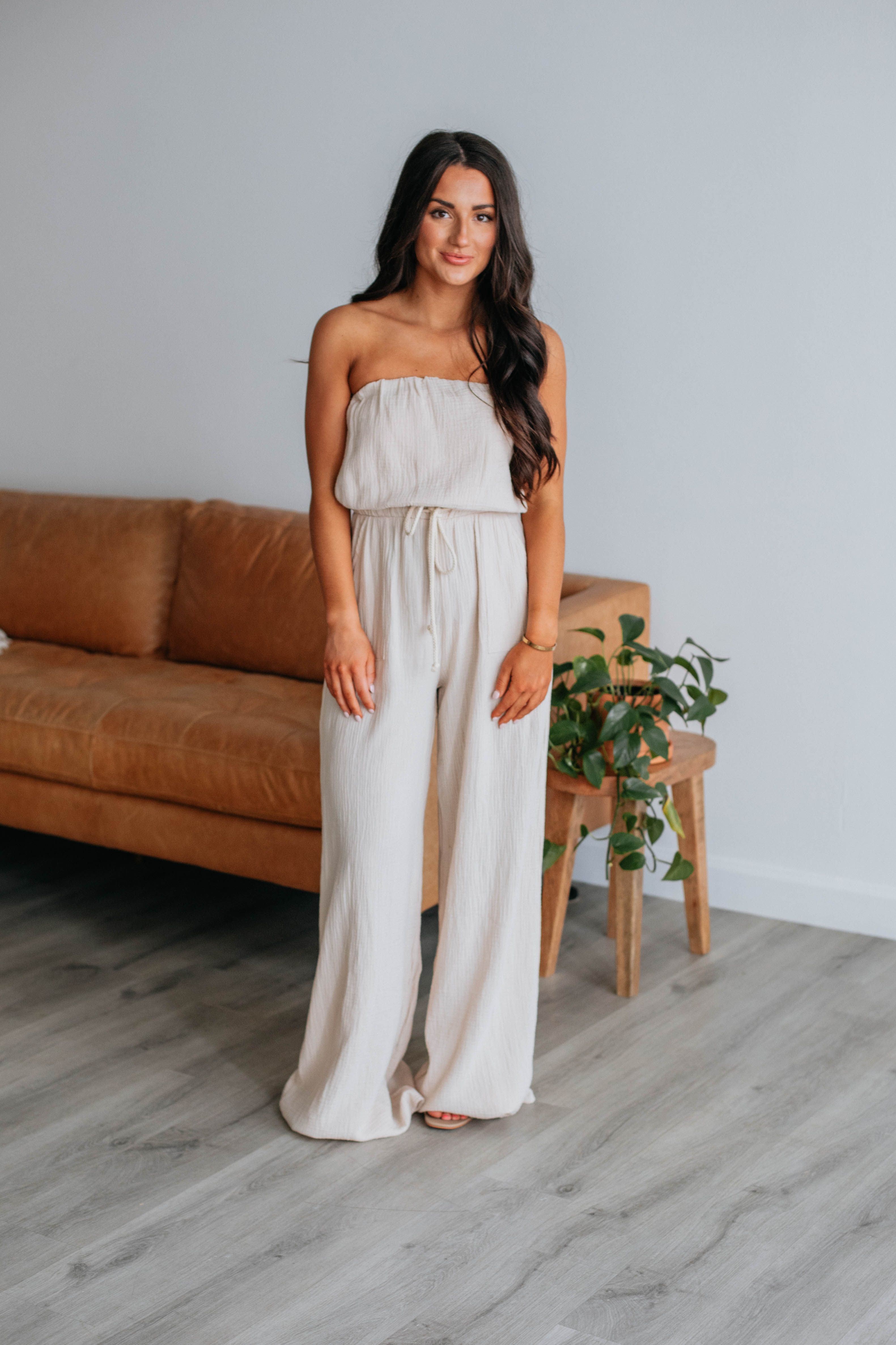 Zirena Jumpsuit - Natural sold by Wild Oak Boutique product image thumbnail 3