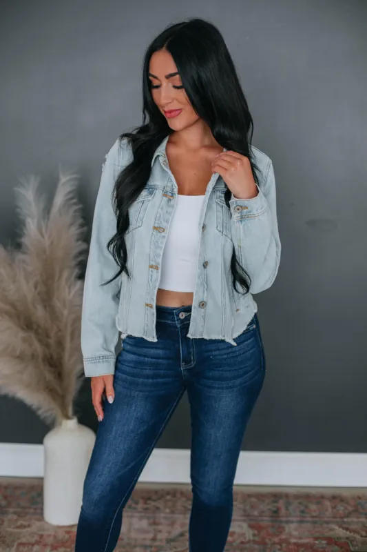 Ember KanCan Denim Jacket sold by Wild Oak Boutique