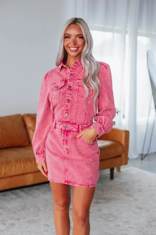 Aleryn Denim Dress sold by Wild Oak Boutique