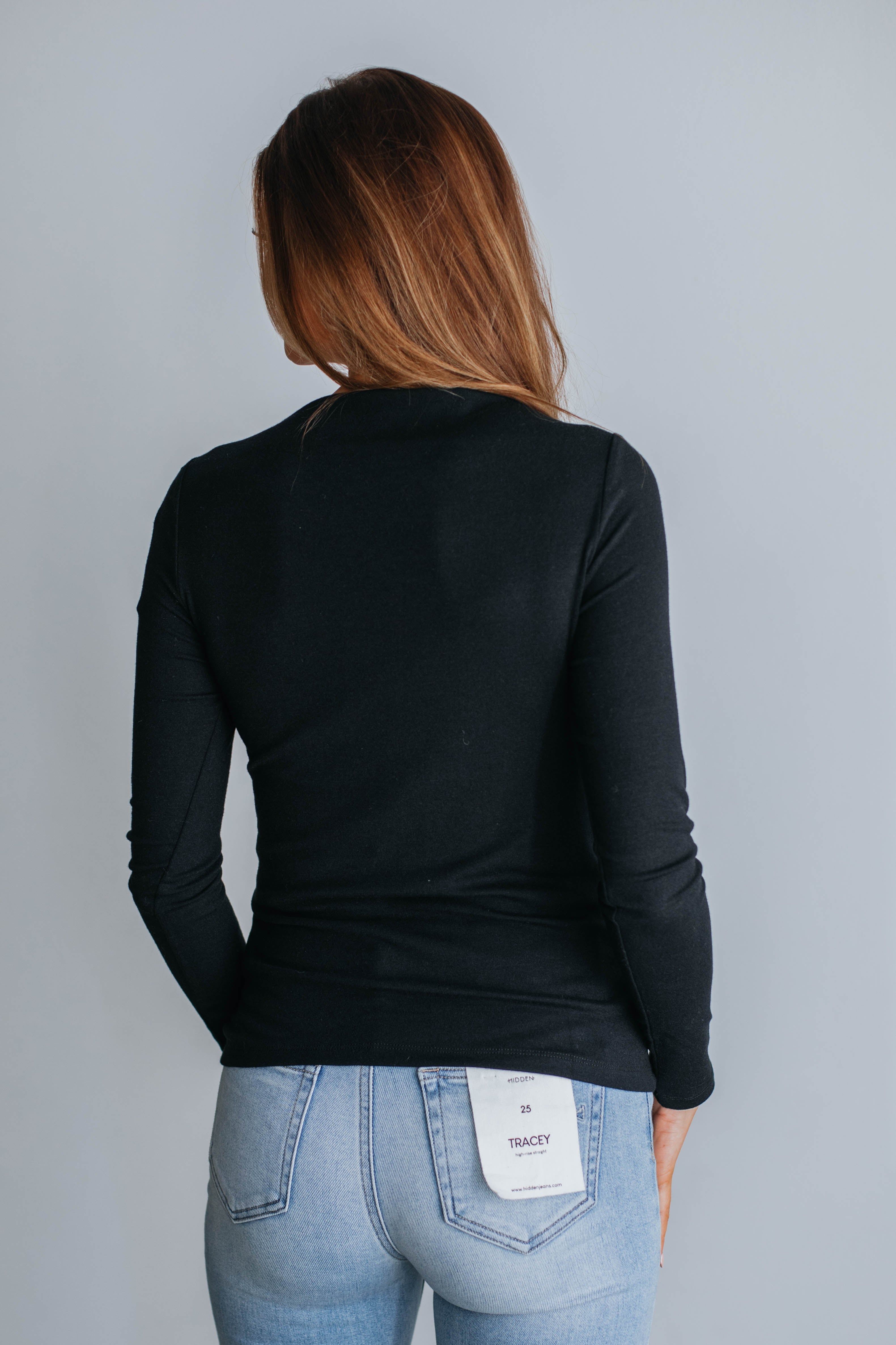 Audra Top - Black sold by Wild Oak Boutique product image thumbnail 5