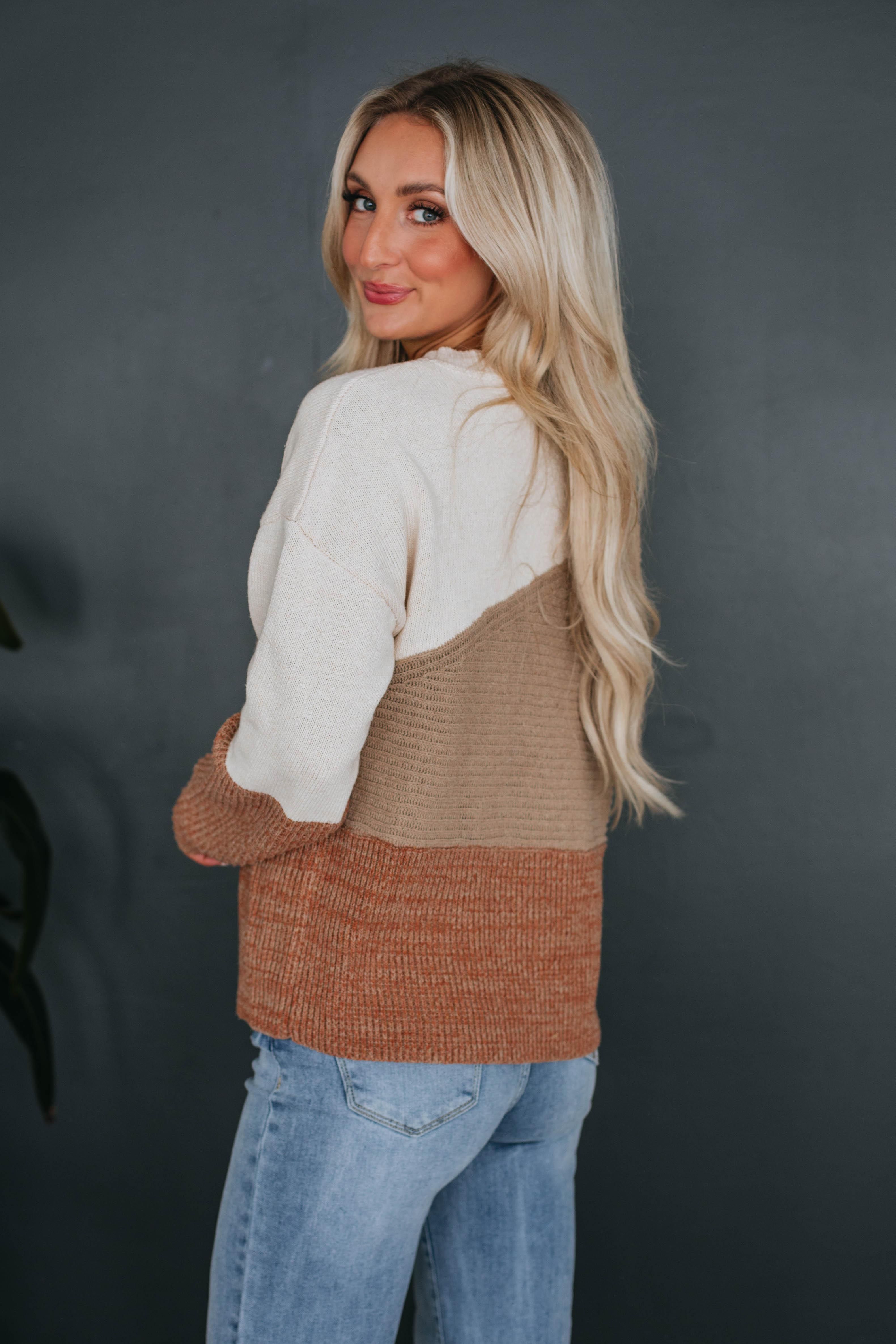 Shannon Colorblock Sweater sold by Wild Oak Boutique product image thumbnail 4