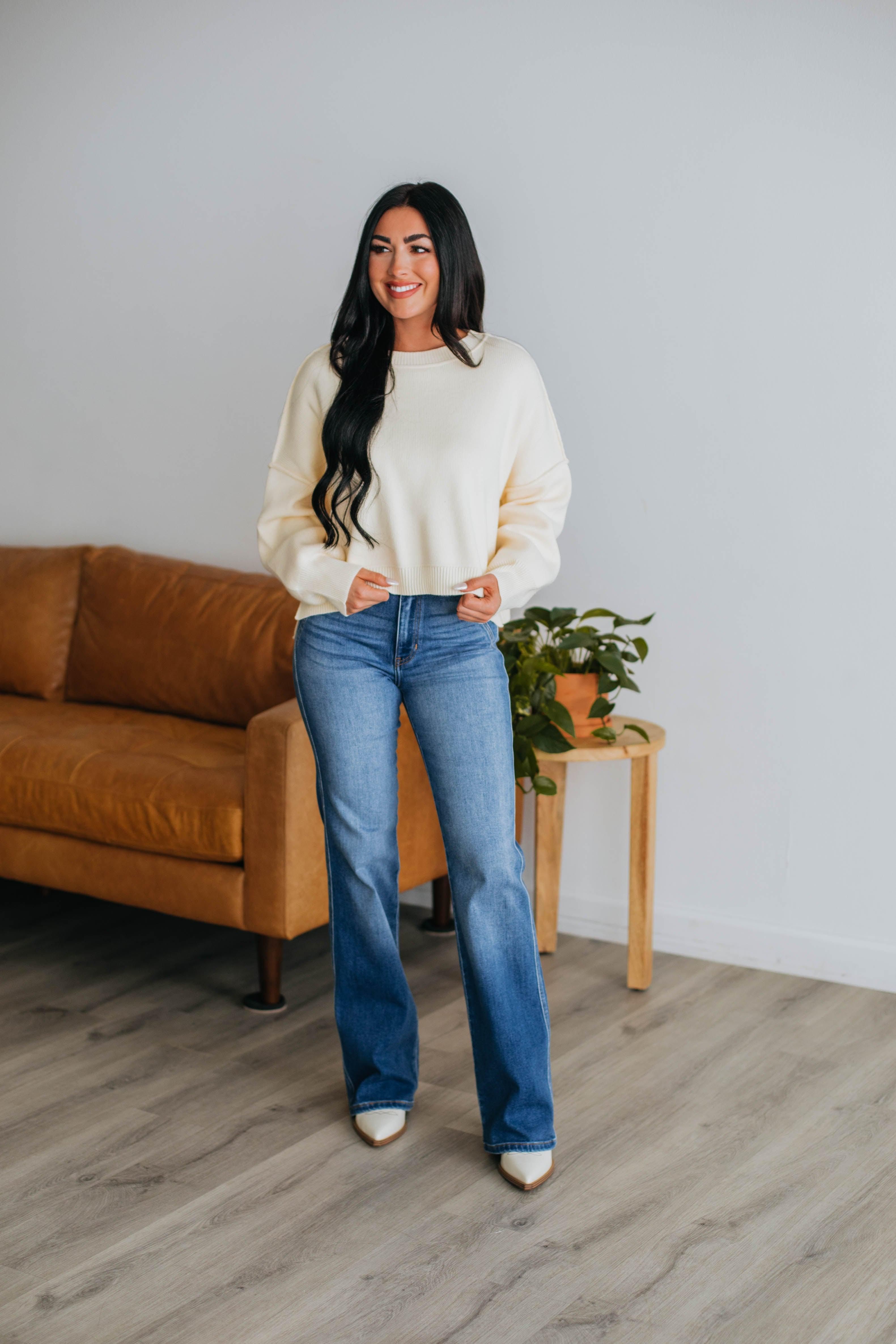 Liana Sweater - Cream sold by Wild Oak Boutique product image thumbnail 2