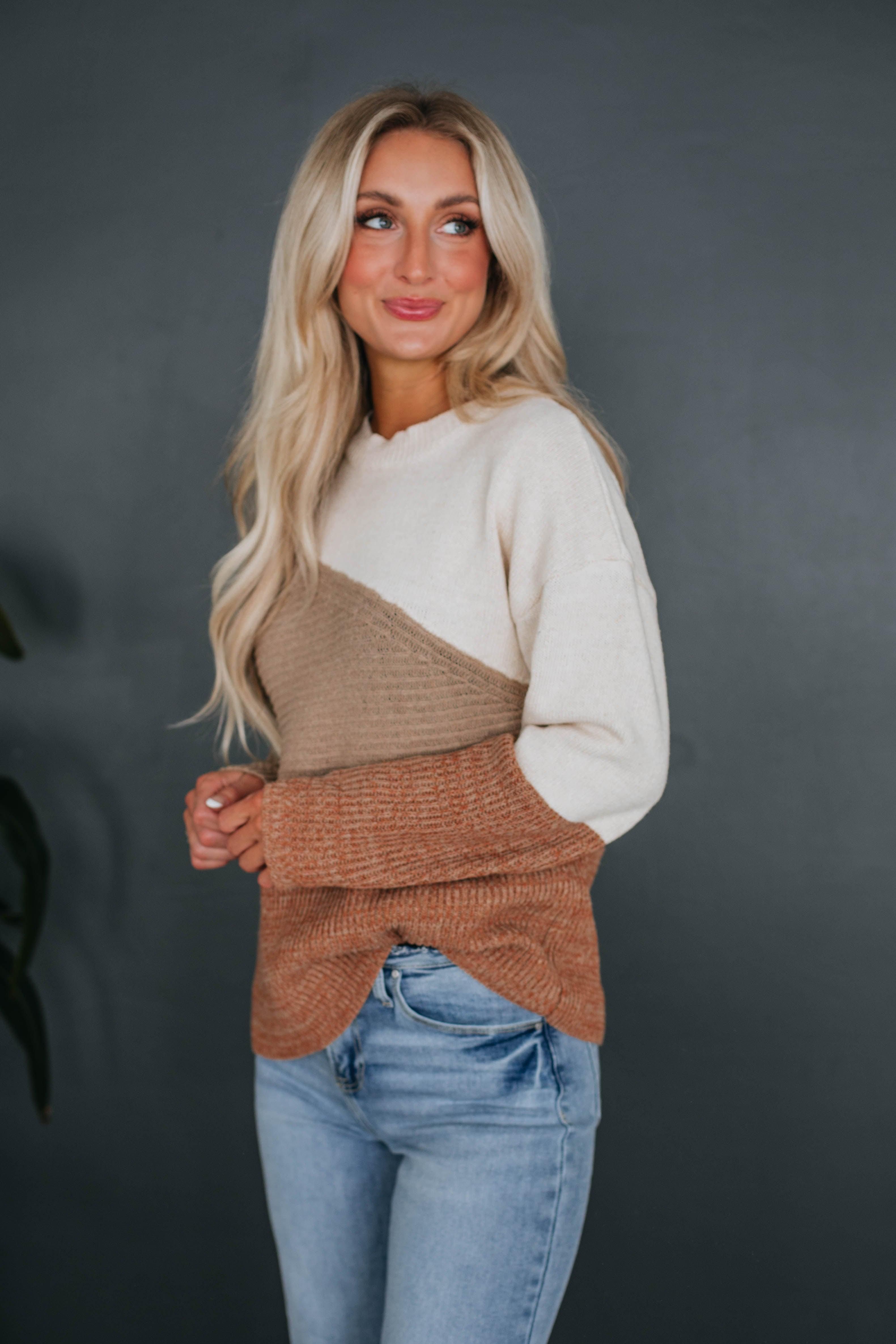 Shannon Colorblock Sweater sold by Wild Oak Boutique product image thumbnail 5