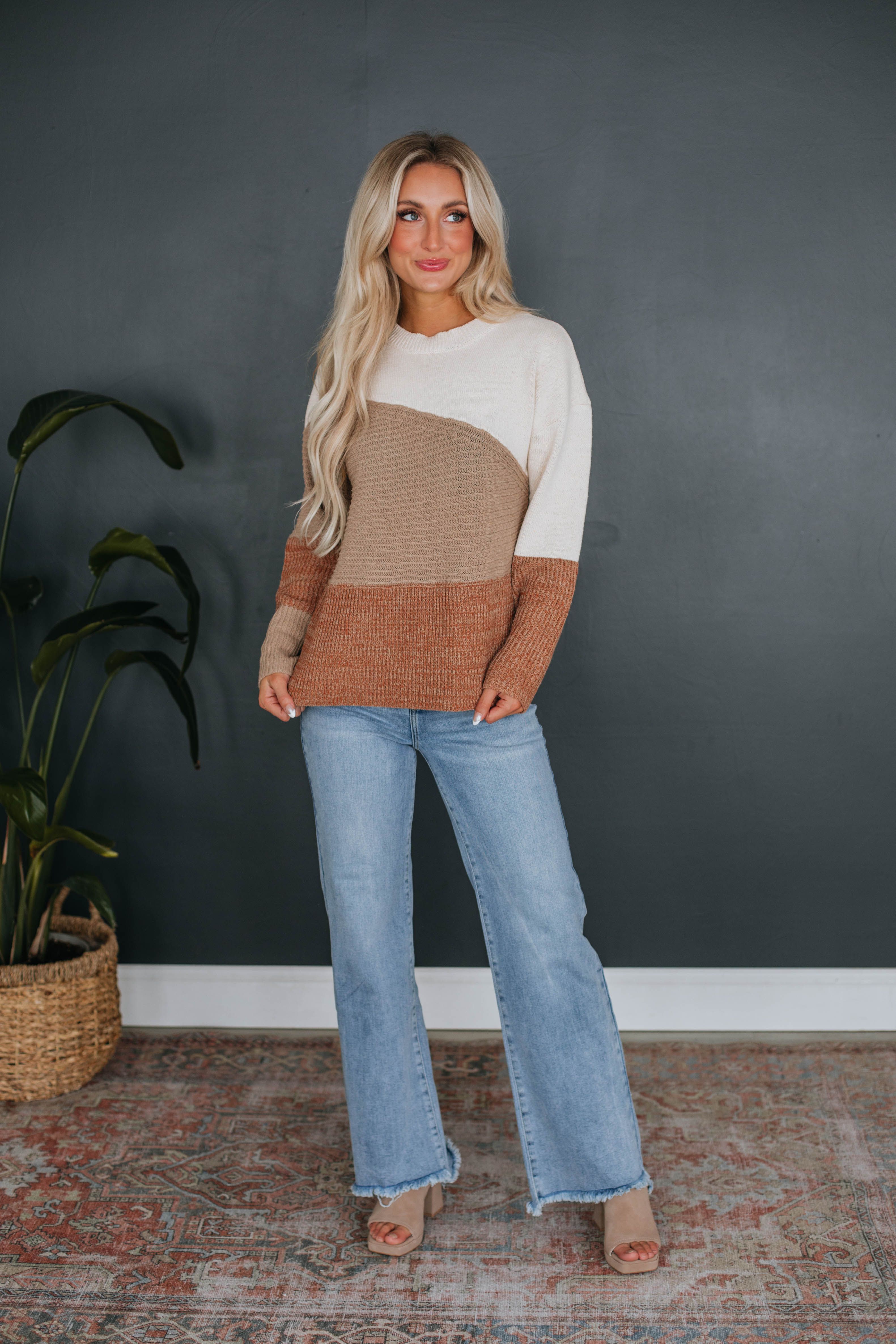 Shannon Colorblock Sweater sold by Wild Oak Boutique product image thumbnail 3