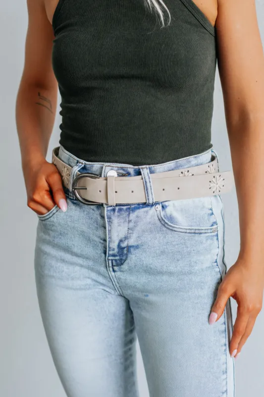 Lisette Belt - Stone sold by Wild Oak Boutique