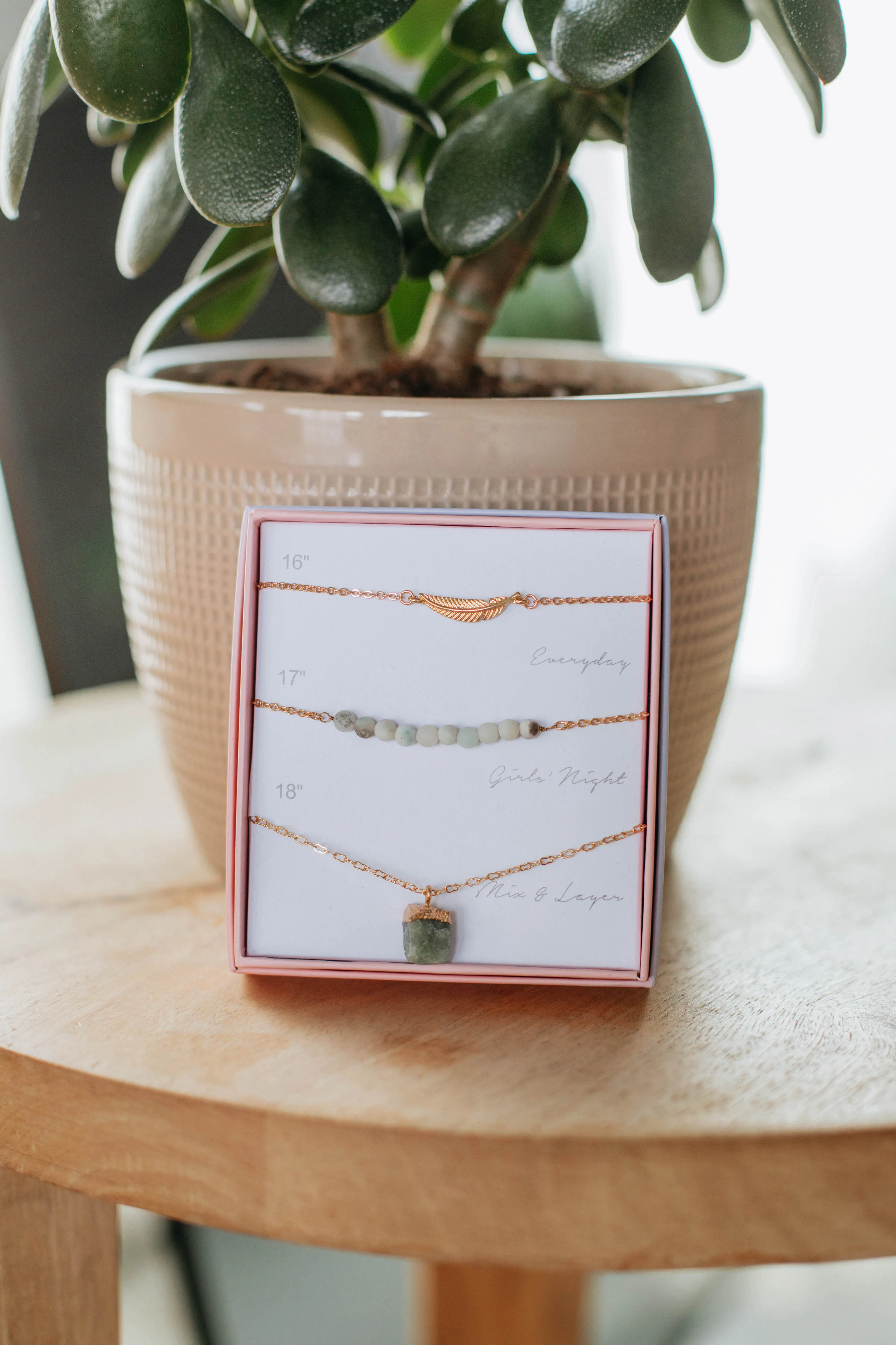 Treat Yourself Necklace Set sold by Wild Oak Boutique