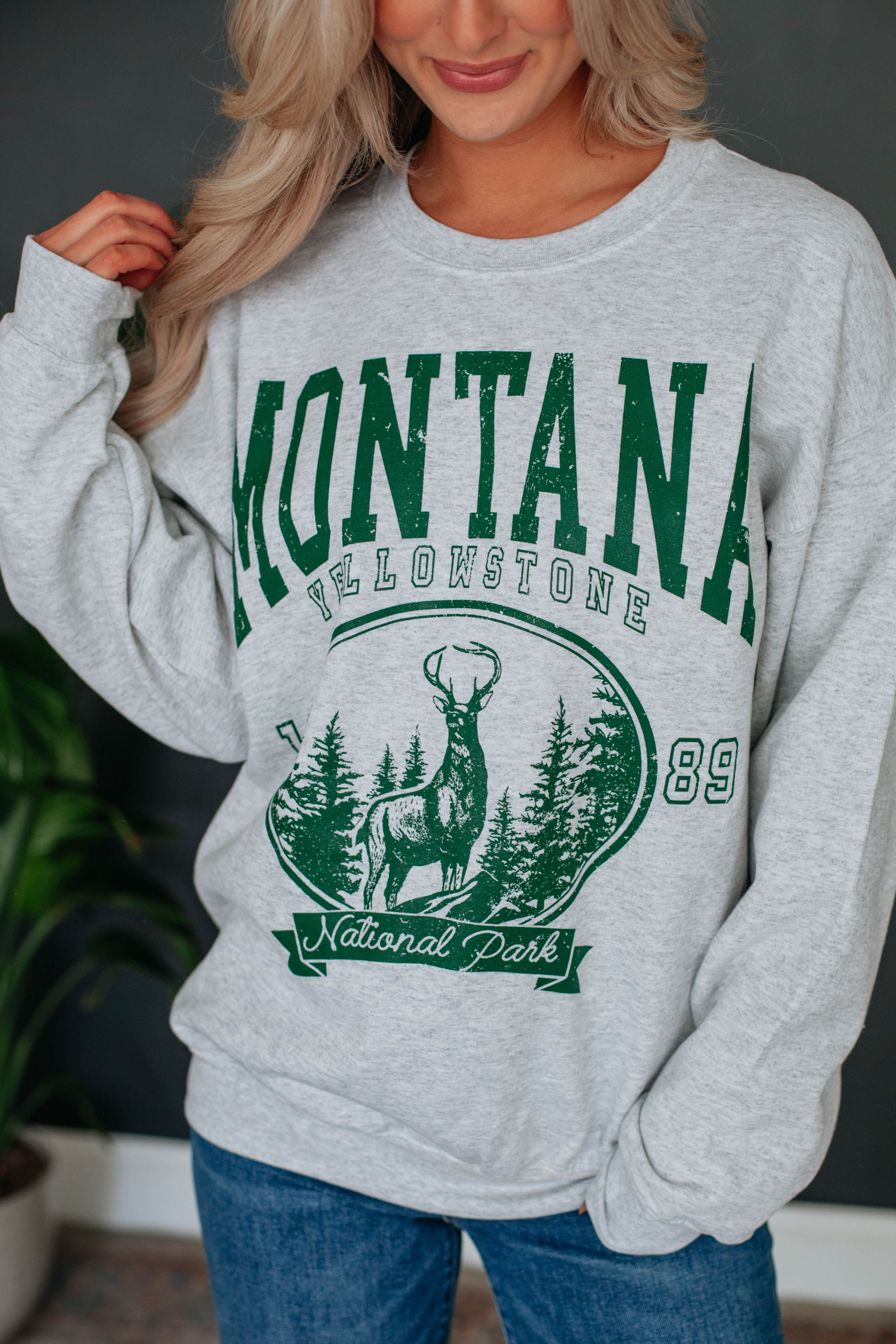 Montana Oversized Crewneck sold by Wild Oak Boutique