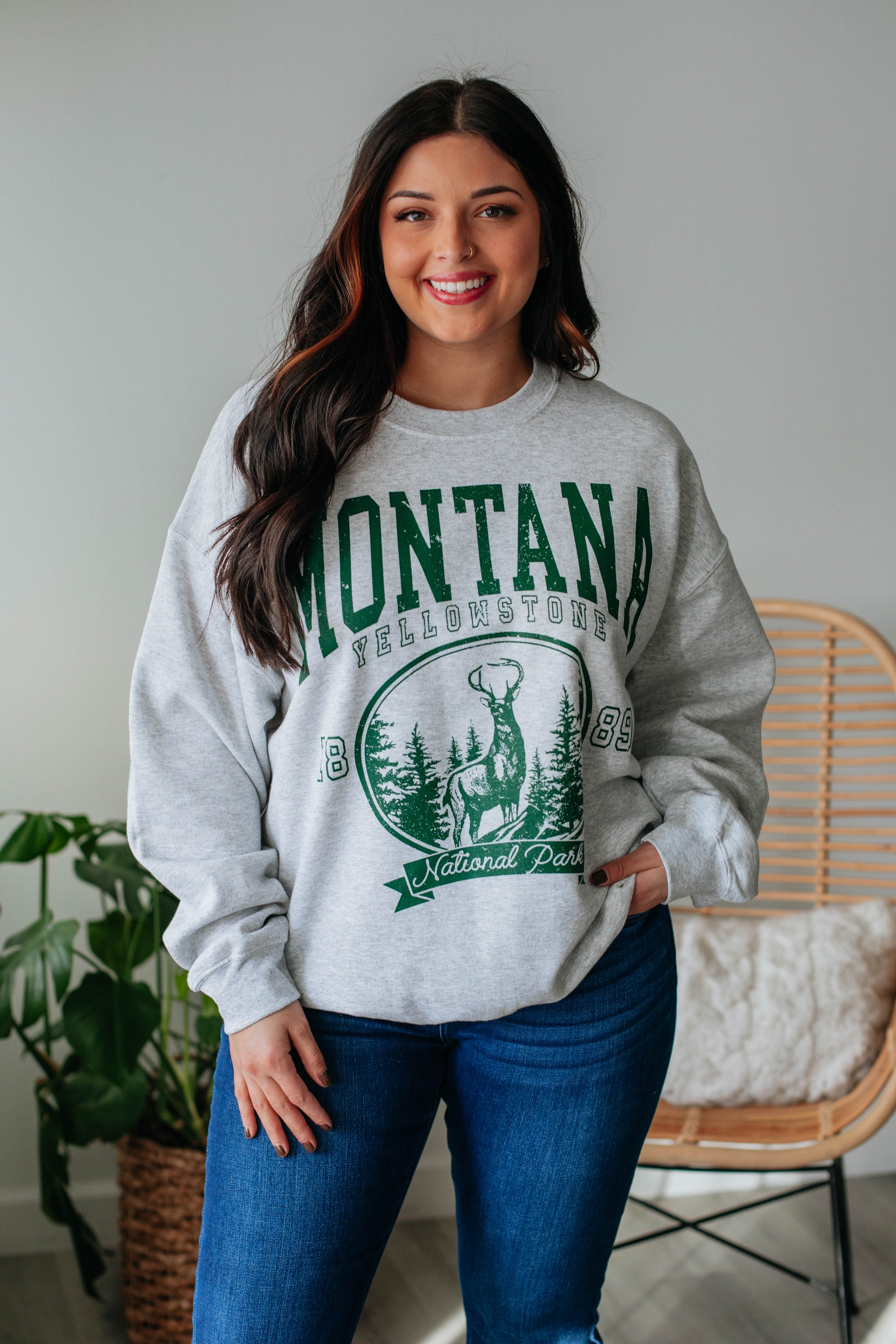 Montana Oversized Crewneck sold by Wild Oak Boutique product image thumbnail 3